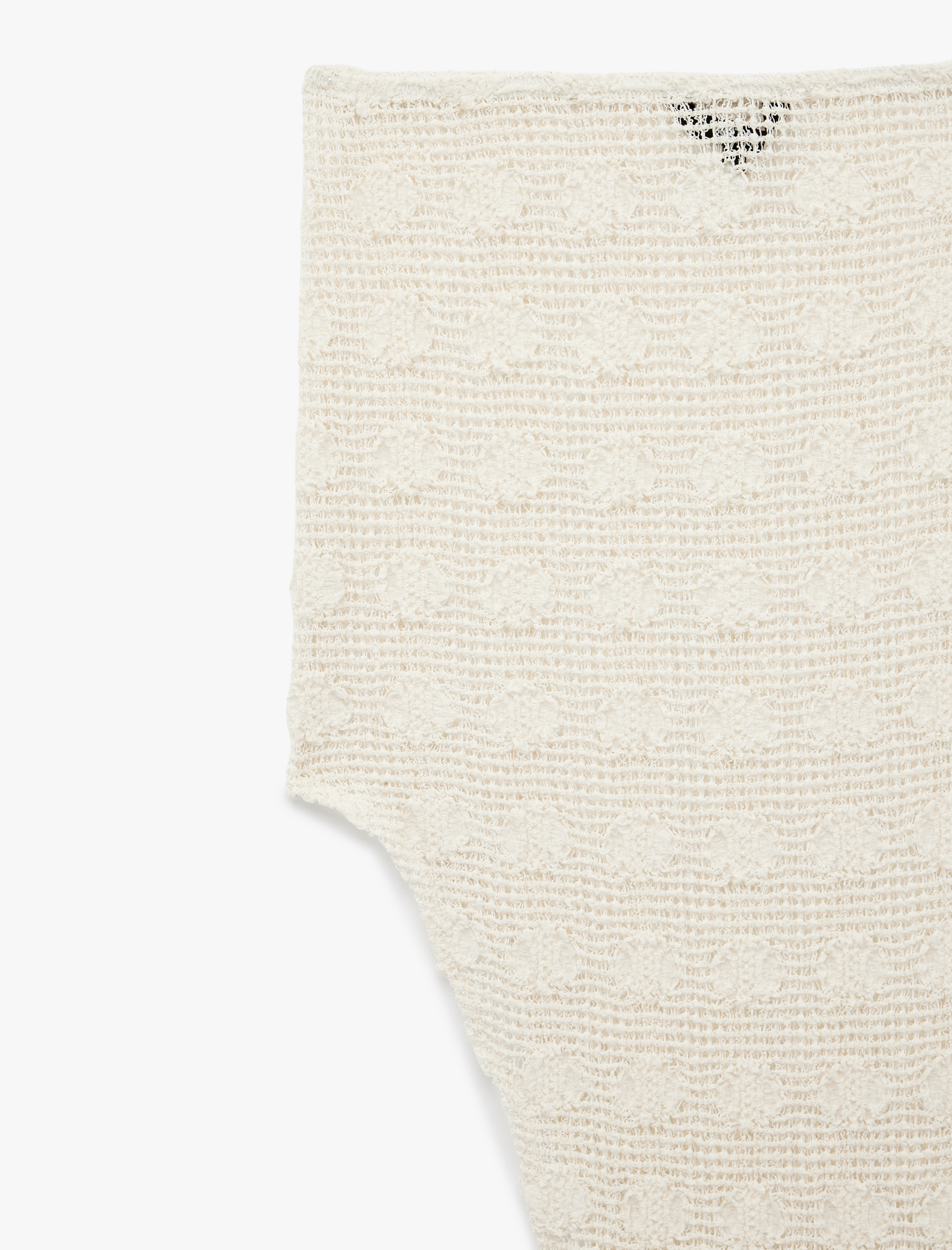   Asimetrik Kesim Slim Fit Uzun Kroşe Plaj Eteği