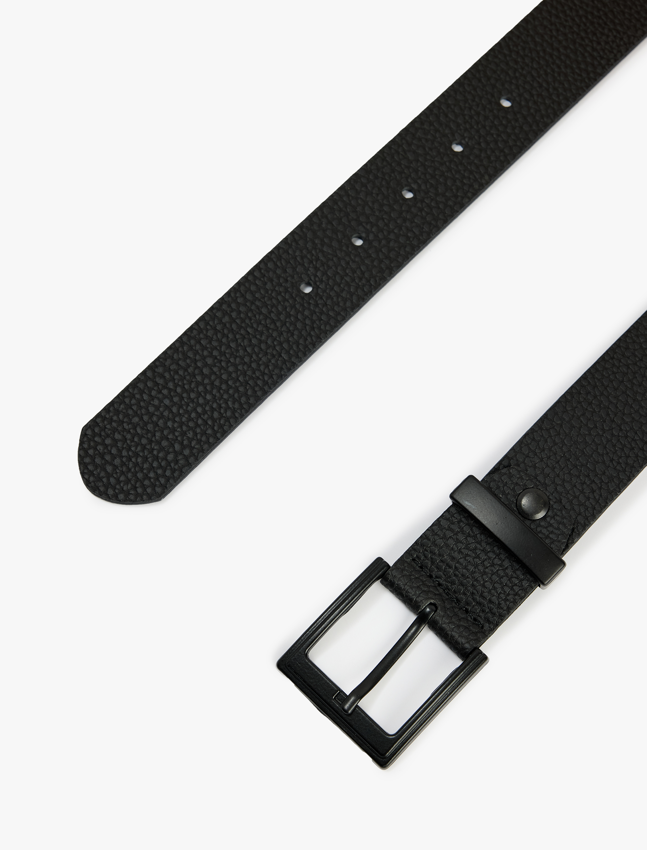  Erkek Kare Tokalı Suni Deri Kemer