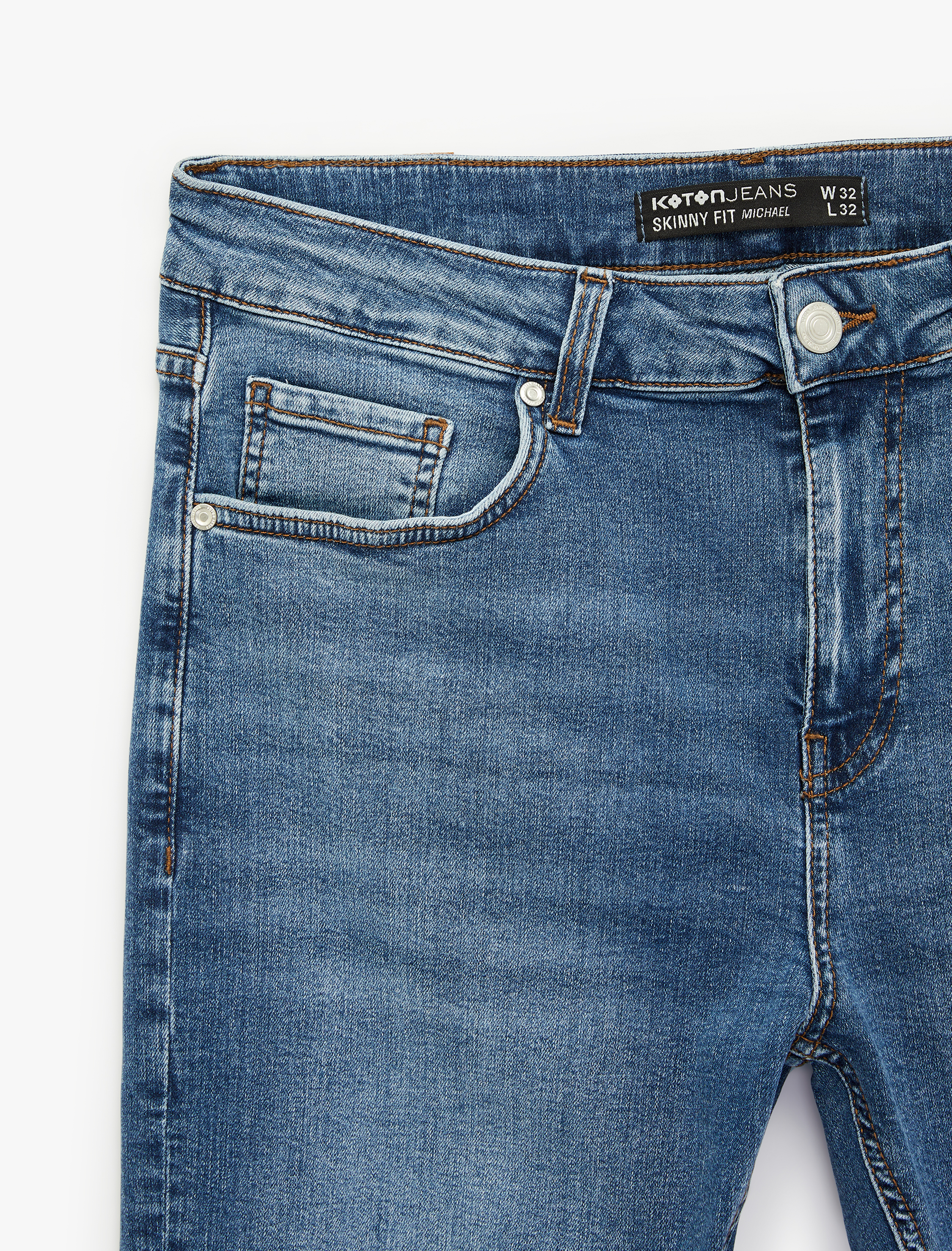   Normal Bel Pamuklu Skinny Fit Jean Pantolon - Michael Jean