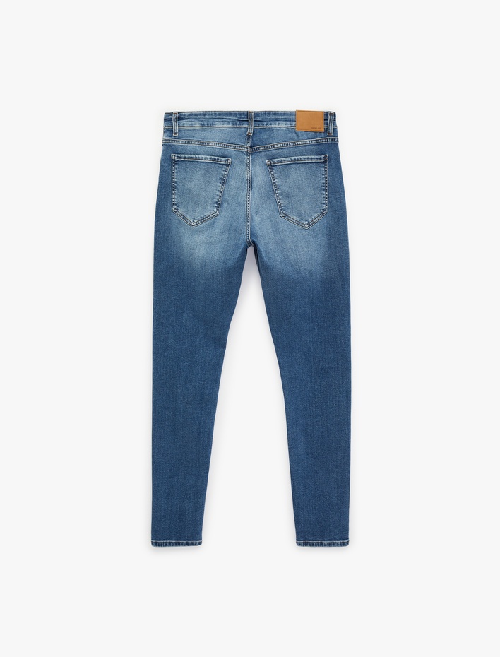  Normal Bel Pamuklu Skinny Fit Jean Pantolon - Michael Jean