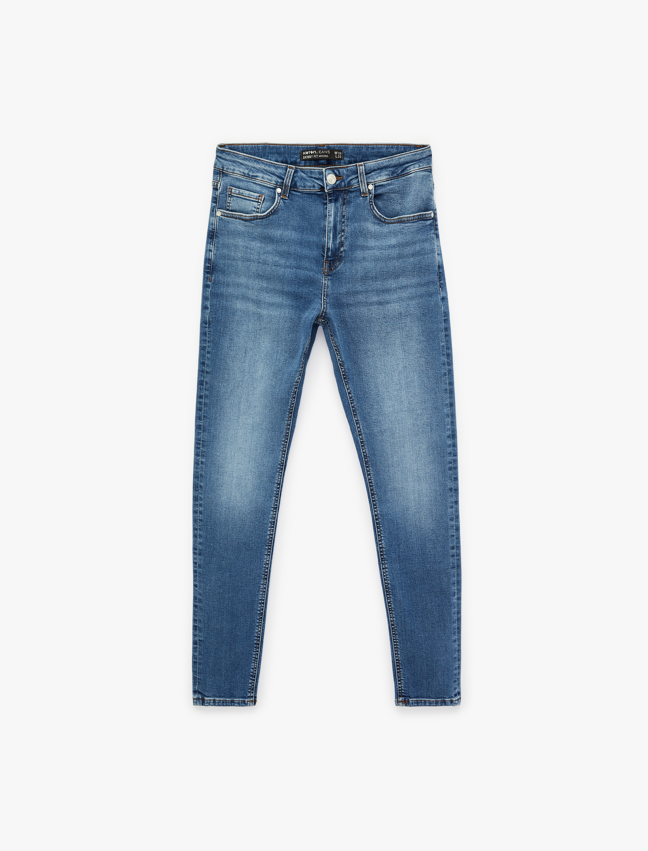   Normal Bel Pamuklu Skinny Fit Jean Pantolon - Michael Jean