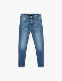 Normal Bel Pamuklu Skinny Fit Jean Pantolon - Michael Jean