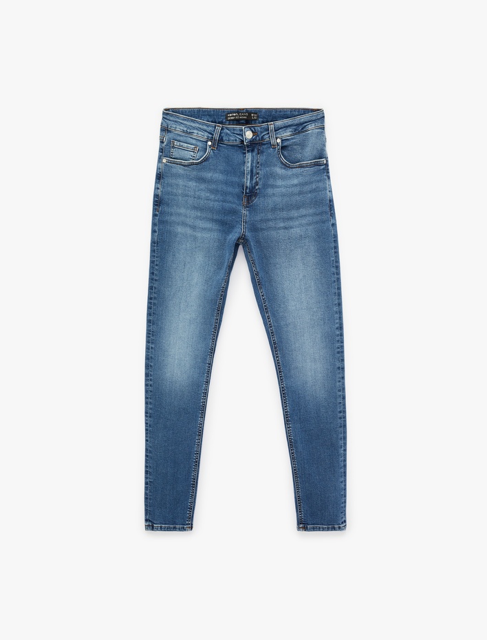  Normal Bel Pamuklu Skinny Fit Jean Pantolon - Michael Jean