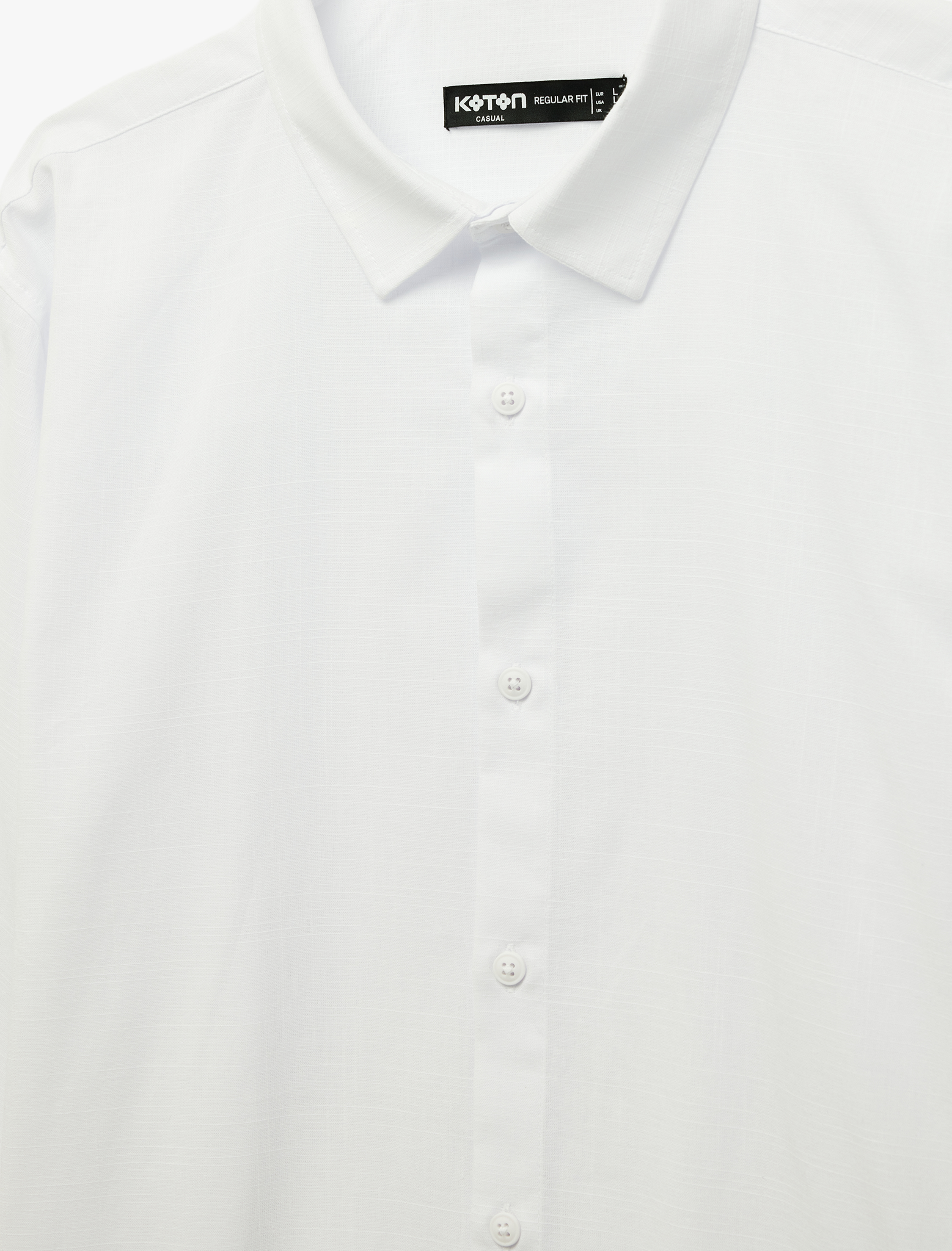   Regular Fit Klasik Yaka Pamuklu Uzun Kollu Gömlek