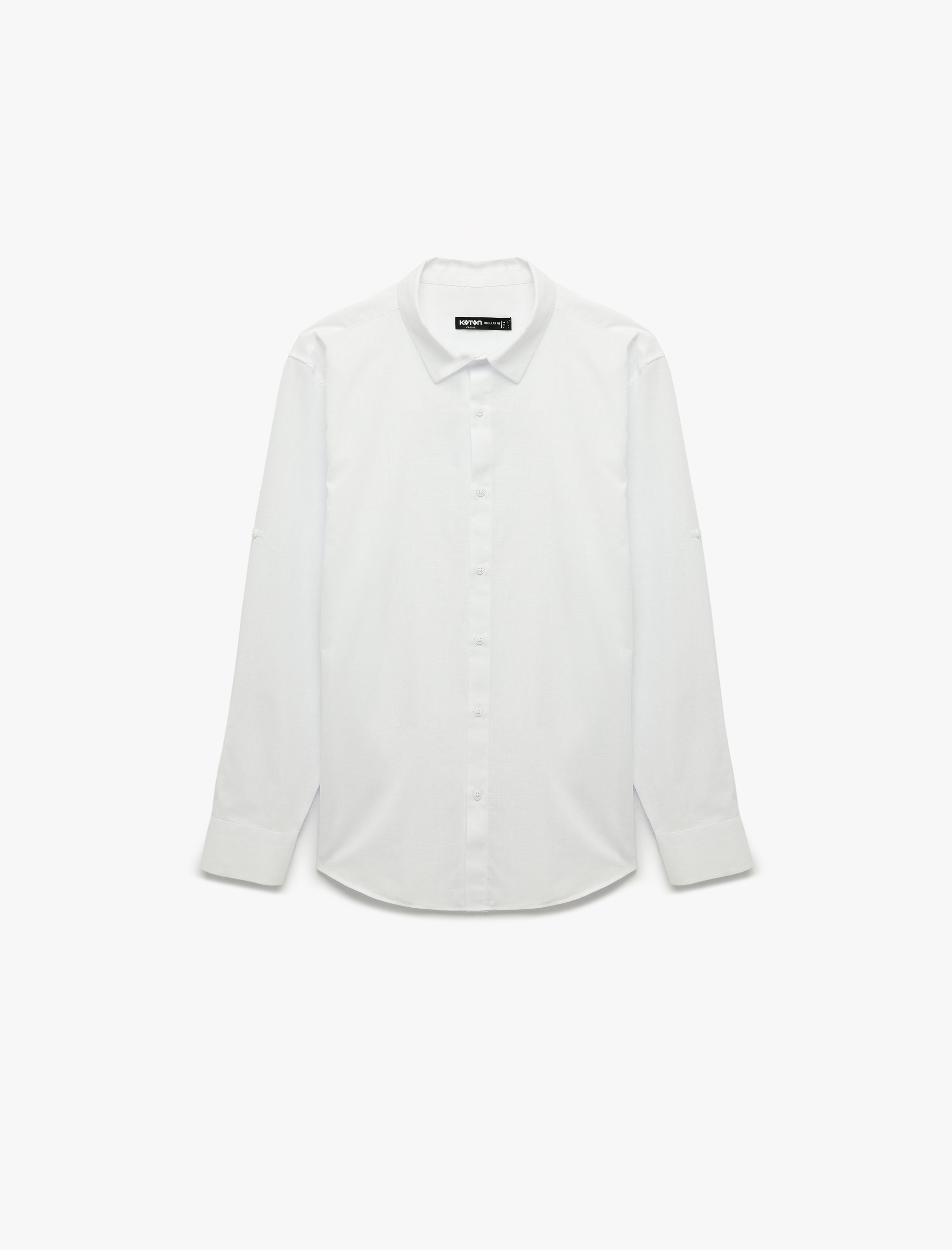   Regular Fit Klasik Yaka Pamuklu Uzun Kollu Gömlek