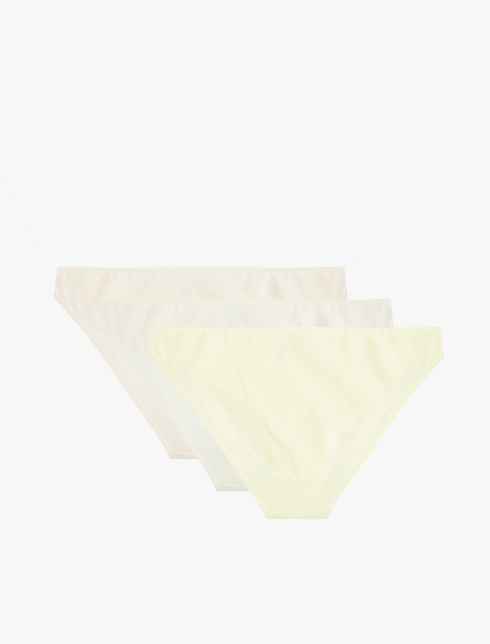  Rahat Kalıp Çiçekli Pamuklu 3’lü Brief Külot Seti