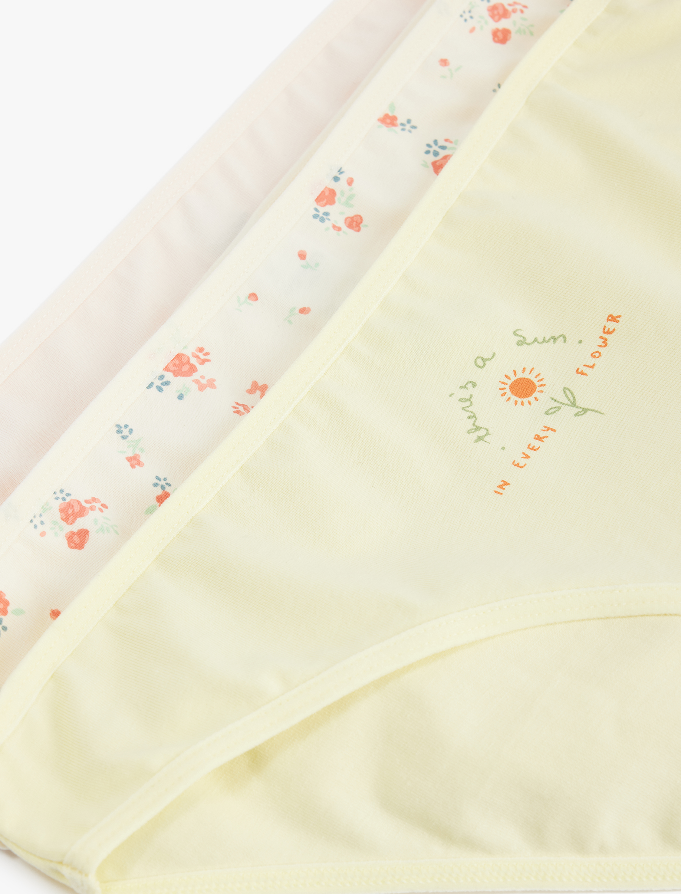   Rahat Kalıp Çiçekli Pamuklu 3’lü Brief Külot Seti