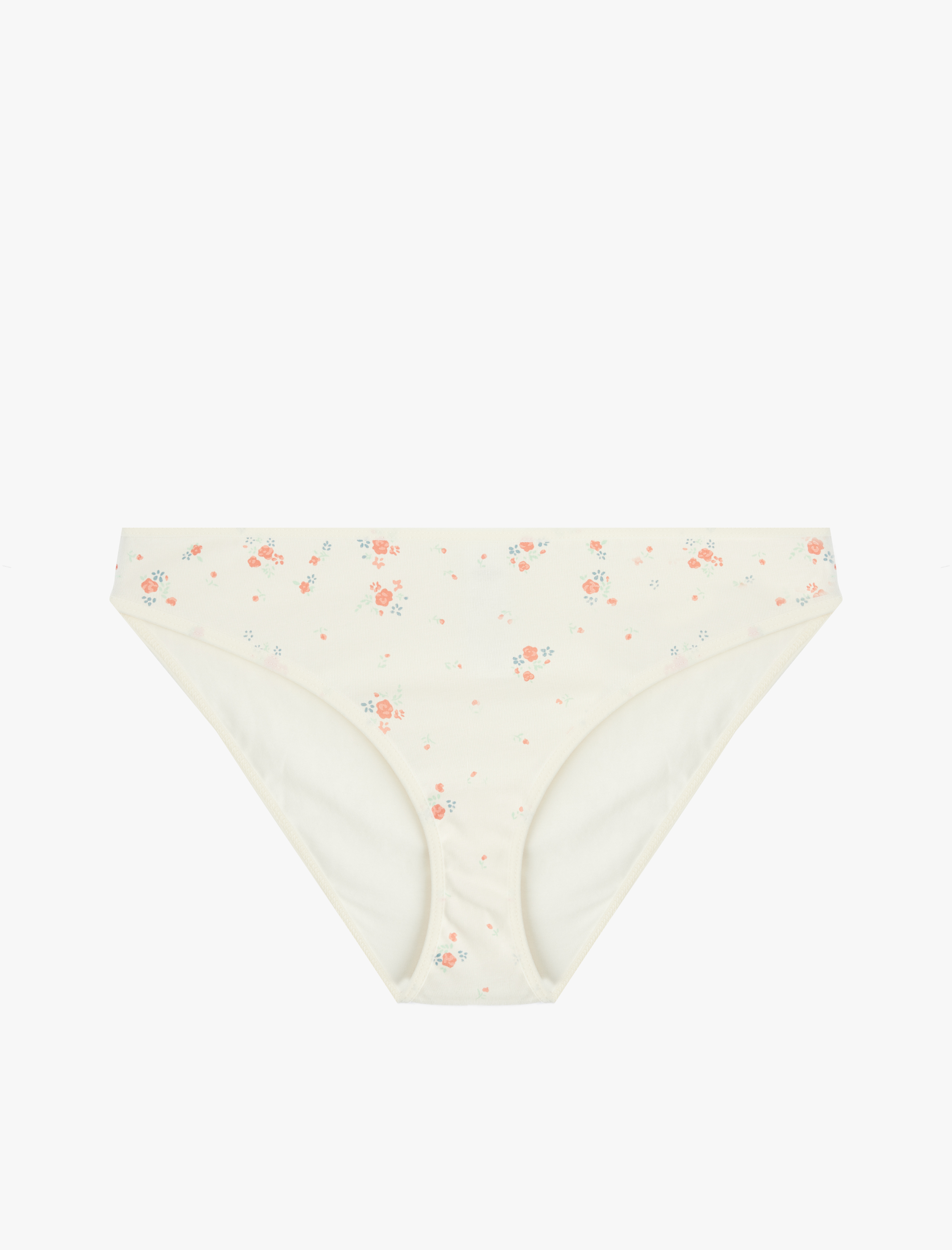   Rahat Kalıp Çiçekli Pamuklu 3’lü Brief Külot Seti