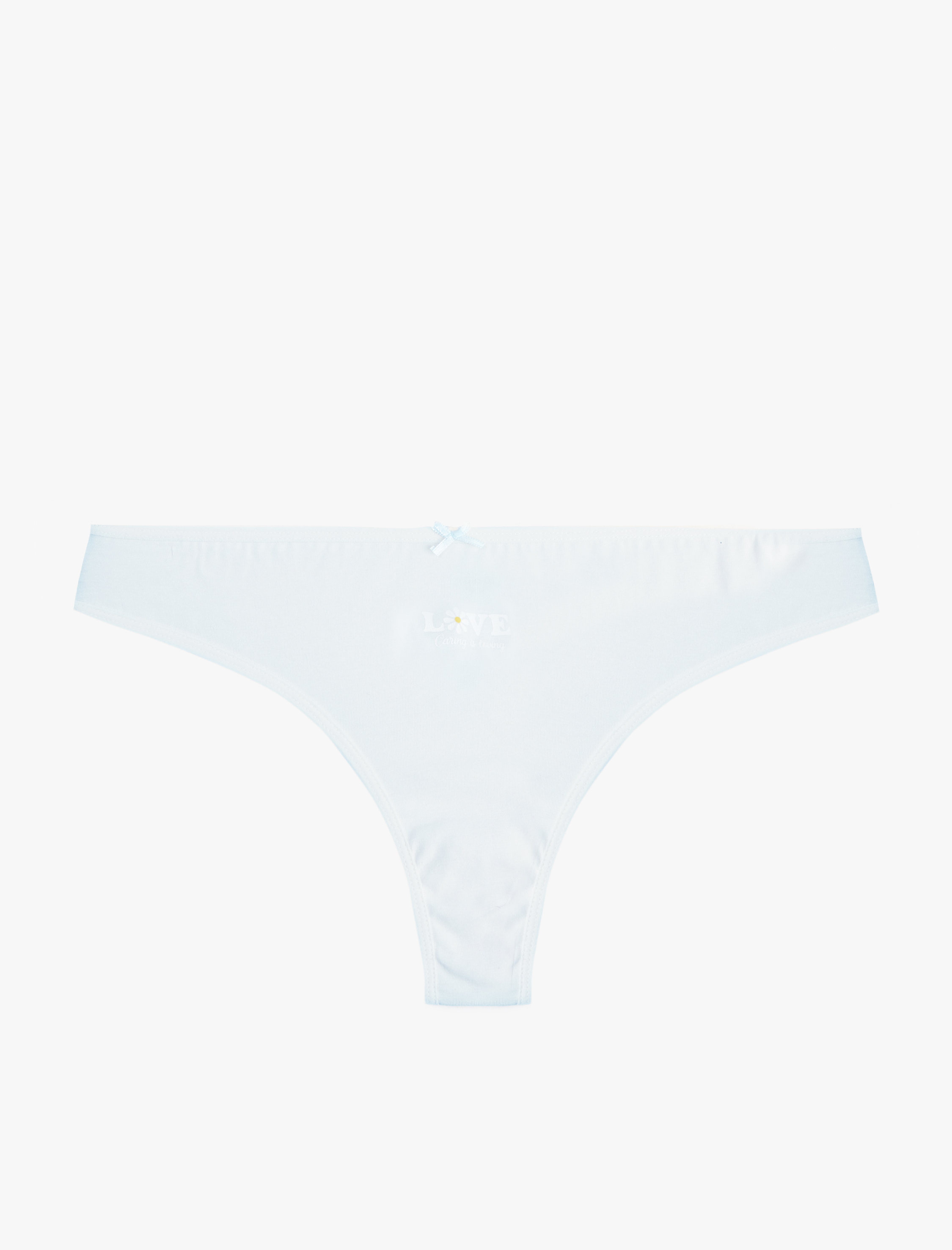   Çiçek Baskılı Pamuklu 3'lü Brazilian Külot Seti