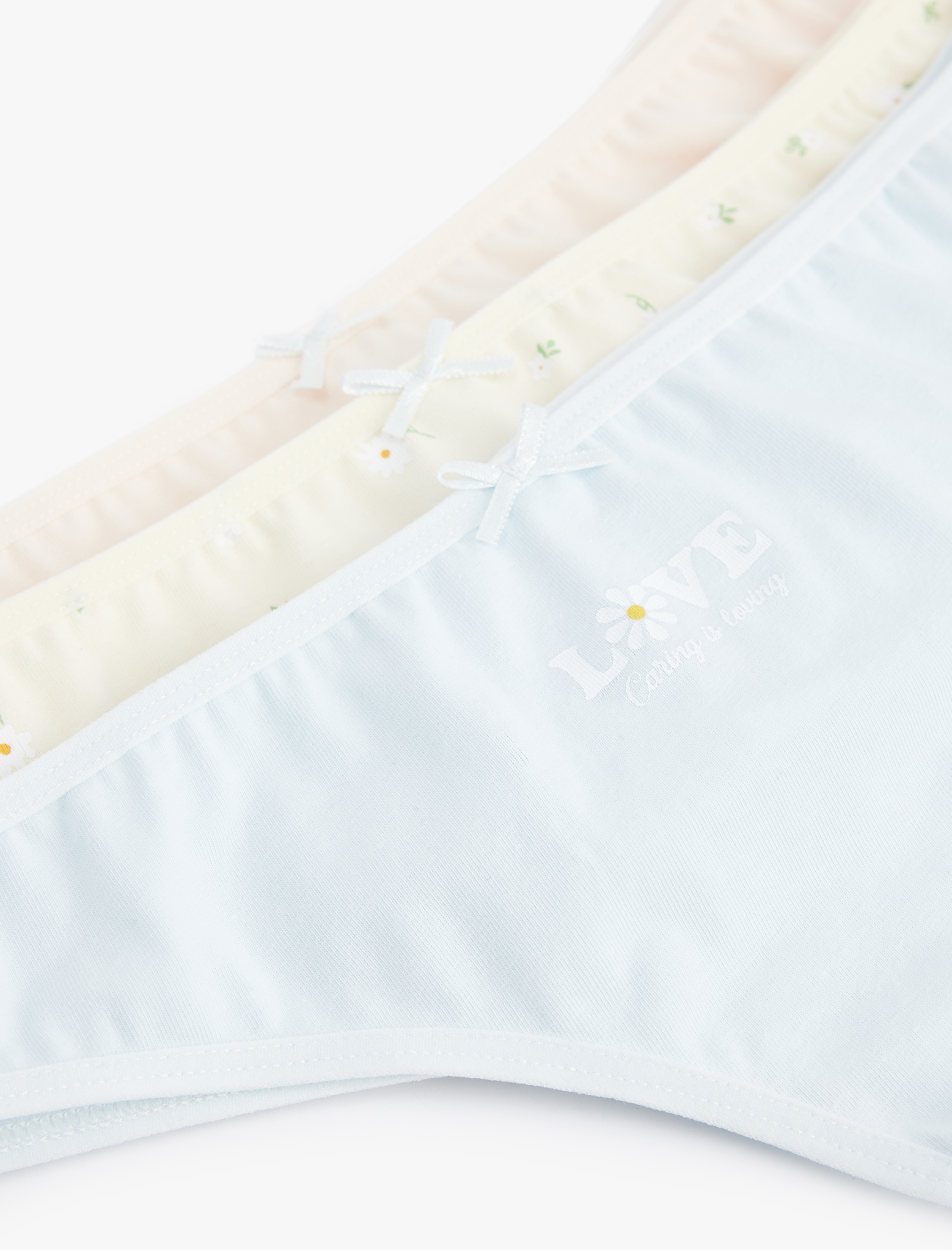   Çiçek Baskılı Pamuklu 3'lü Brazilian Külot Seti