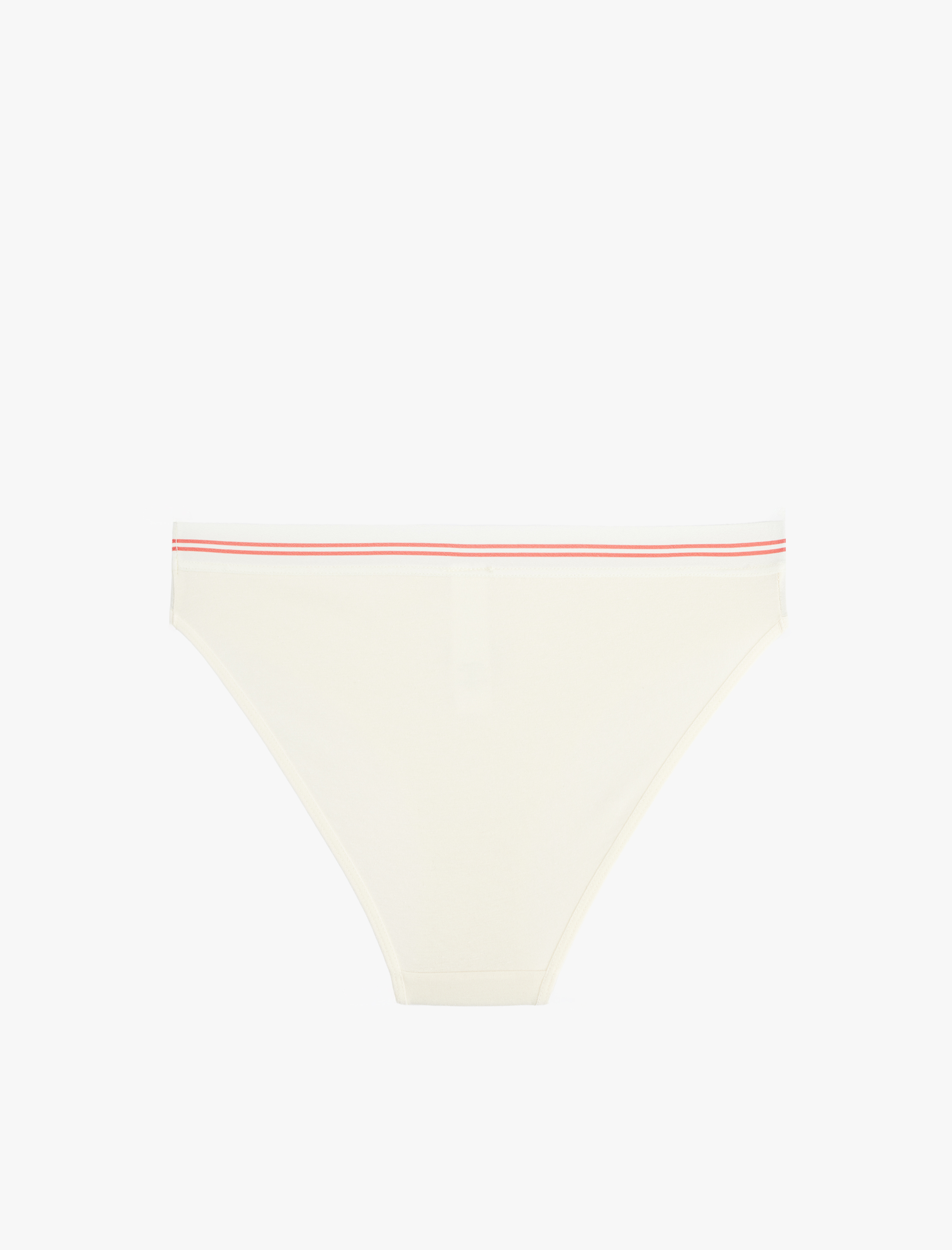   Pamuklu Bel Detaylı Rahat Kalıp Meyve Baskılı Brief Külot