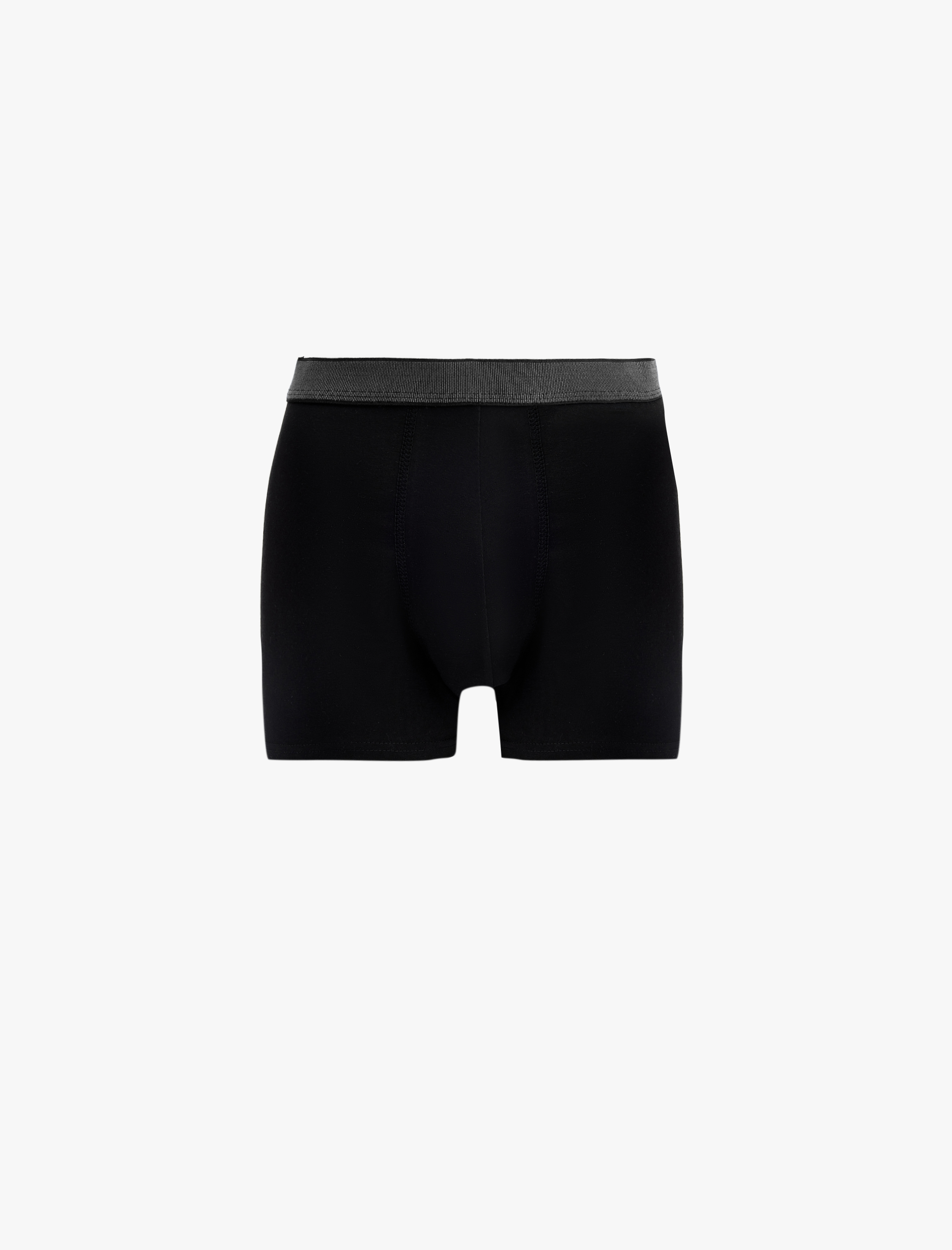   Çok Renkli Bel Detaylı Pamuklu 3'lü Boxer Seti