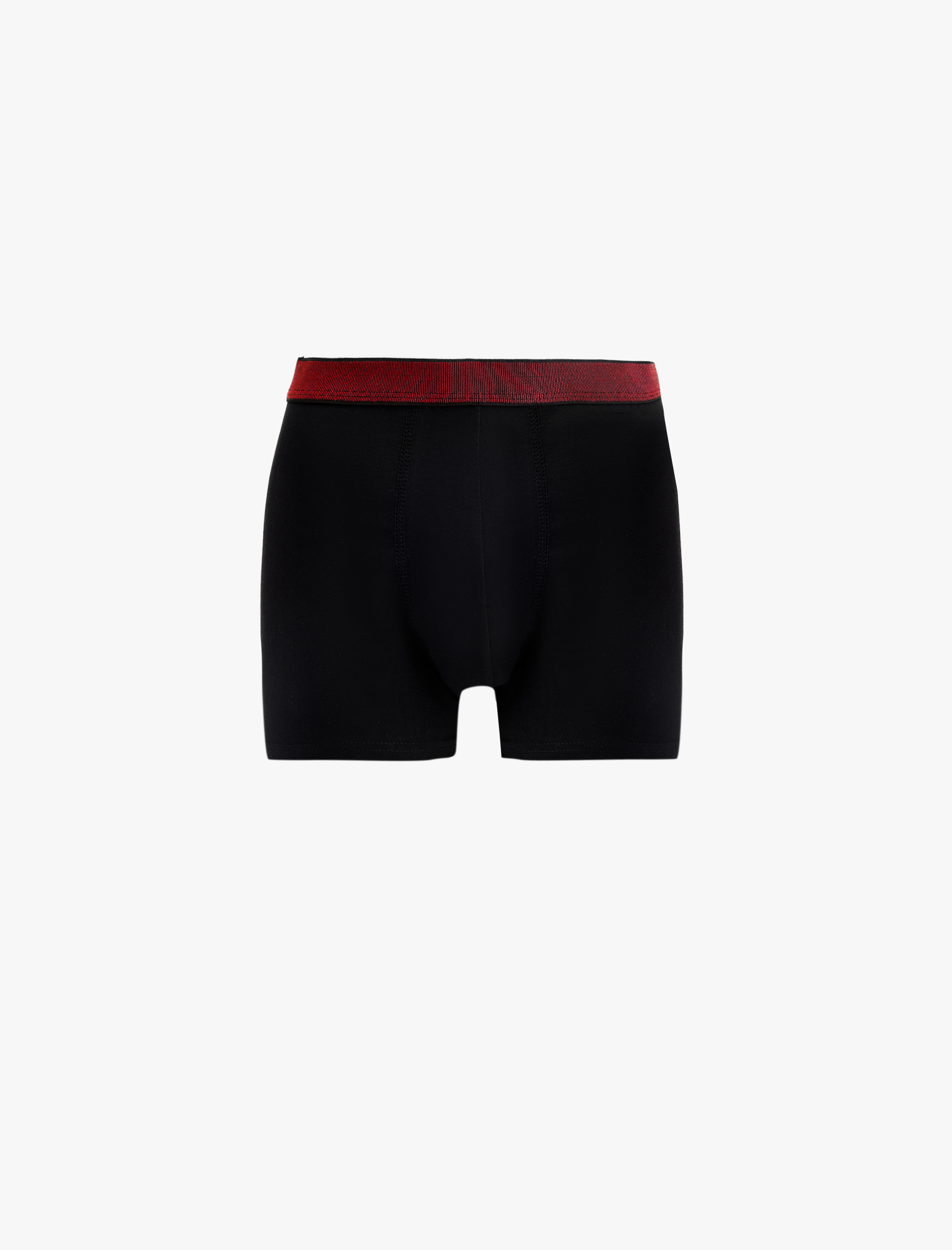   Çok Renkli Bel Detaylı Pamuklu 3'lü Boxer Seti