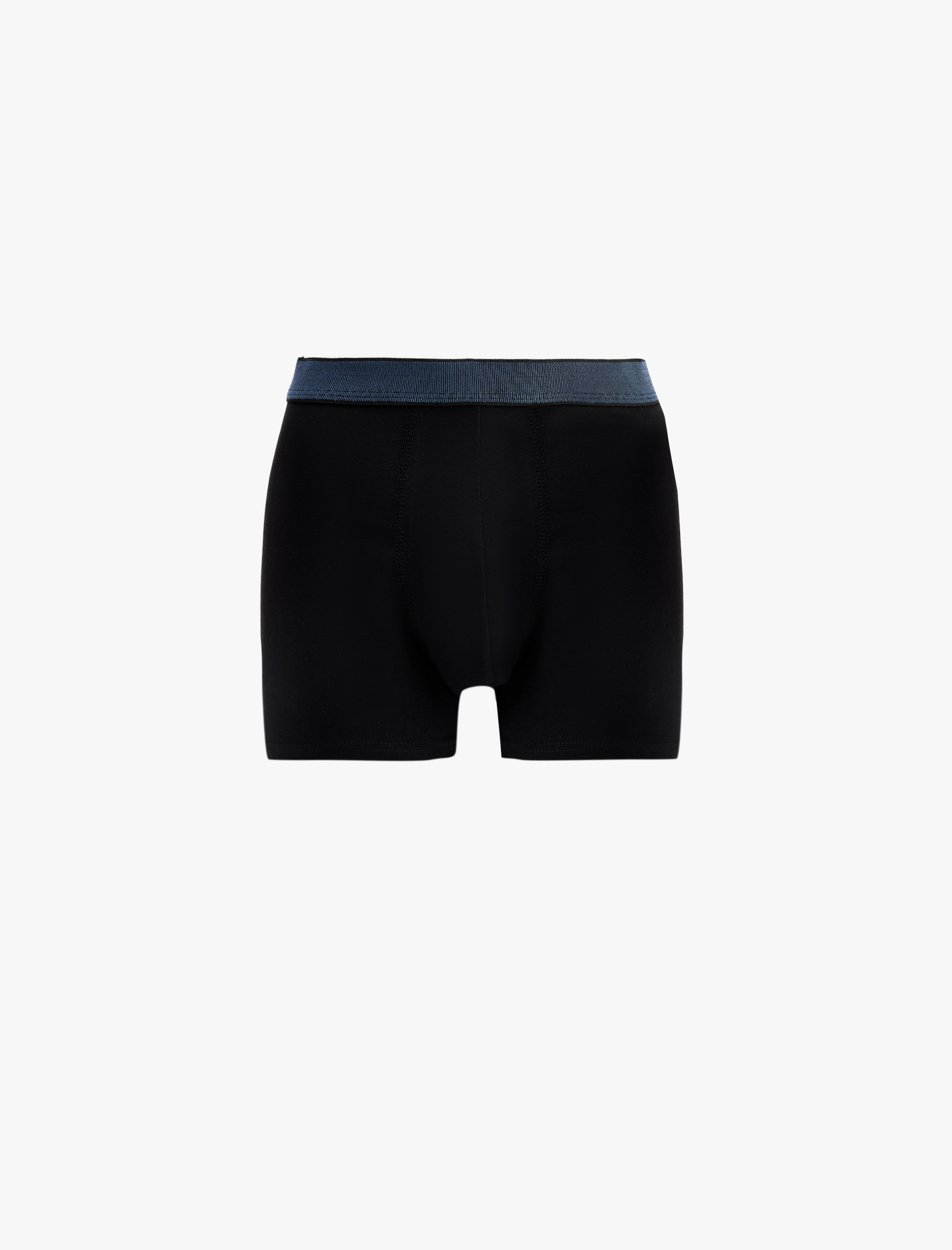   Çok Renkli Bel Detaylı Pamuklu 3'lü Boxer Seti