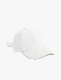 Pamuklu Brodeli Kep Şapka