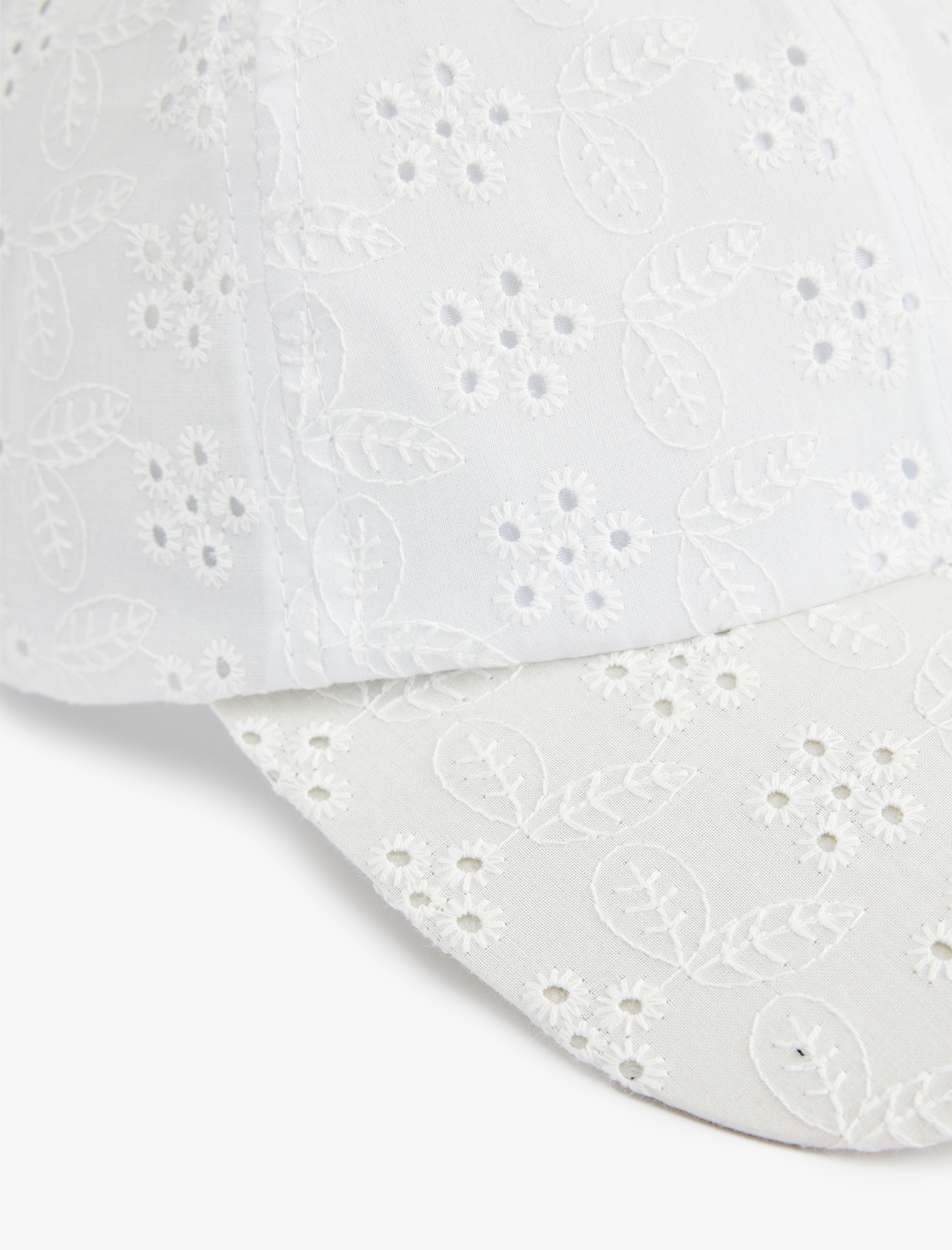  Kadın Pamuklu Brodeli Kep Şapka