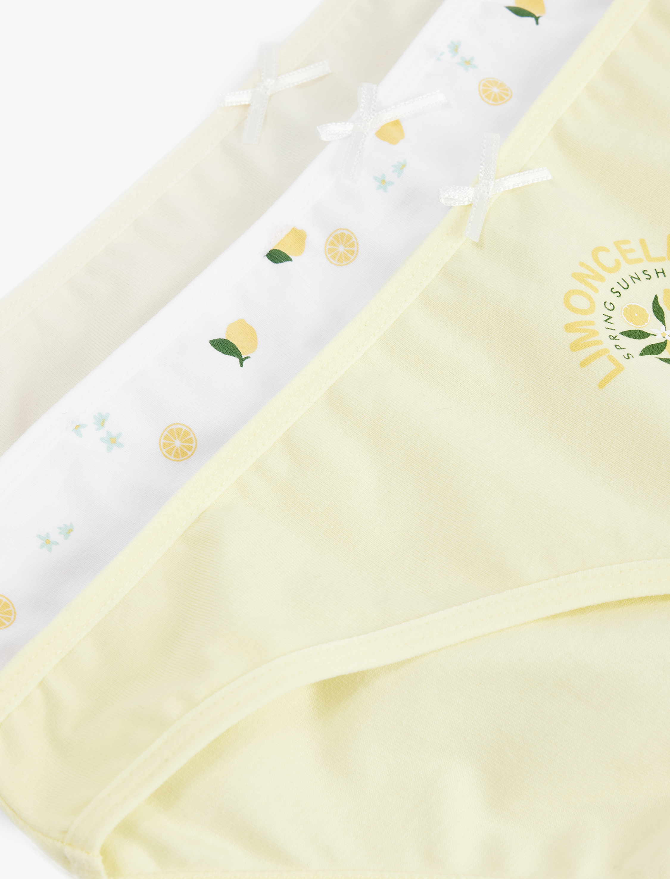   Limon Baskılı Rahat Kalıp 3'lü Brief Külot Seti