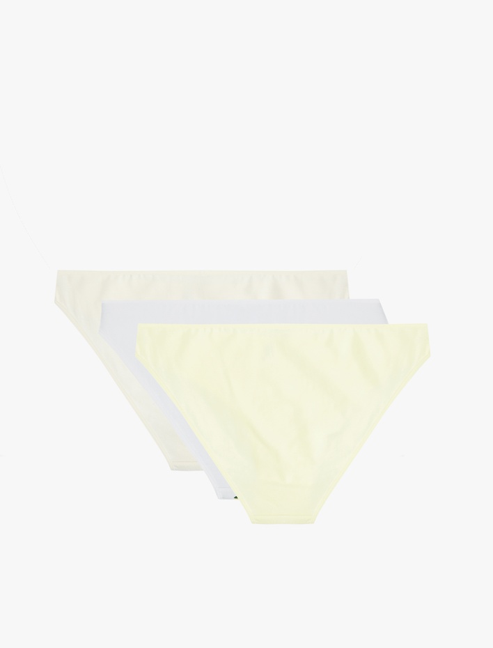  Limon Baskılı Rahat Kalıp 3'lü Brief Külot Seti