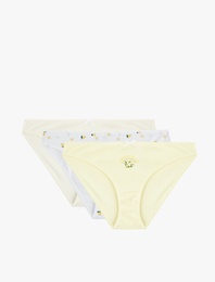 Limon Baskılı Rahat Kalıp 3'lü Brief Külot Seti