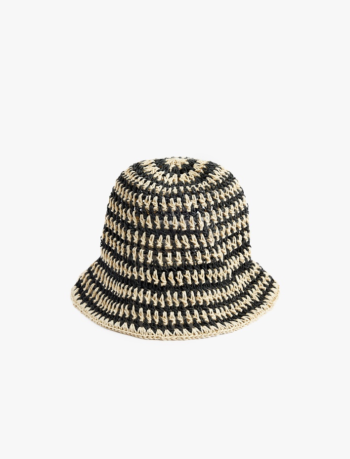 Kadın Hasır Bucket Şapka