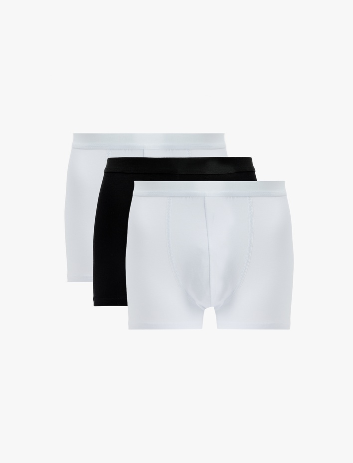  Basic Pamuklu 3'lü Boxer Seti