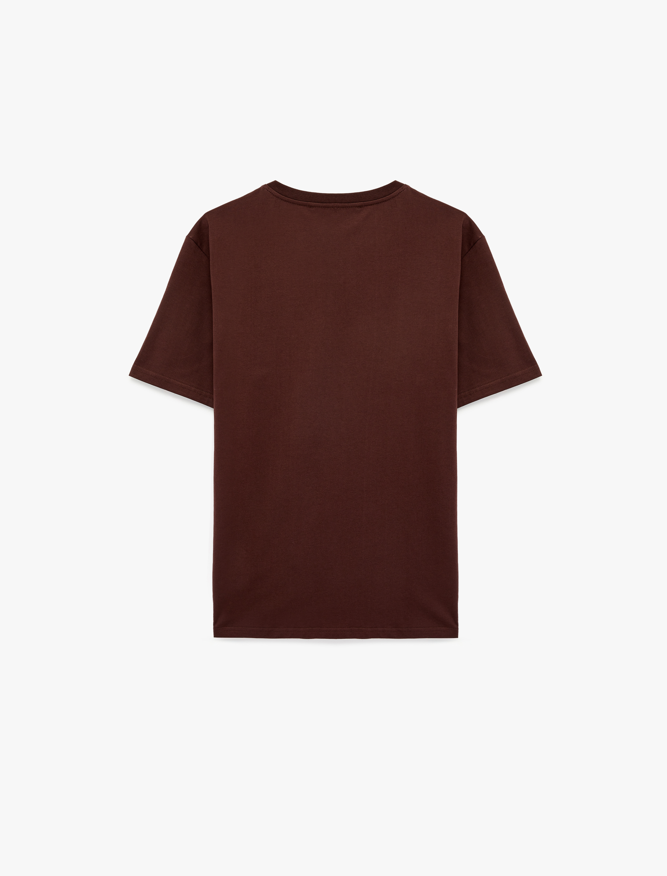   Regular Fit Kısa Kollu Bisiklet Yaka Basic Pamuklu Tişört