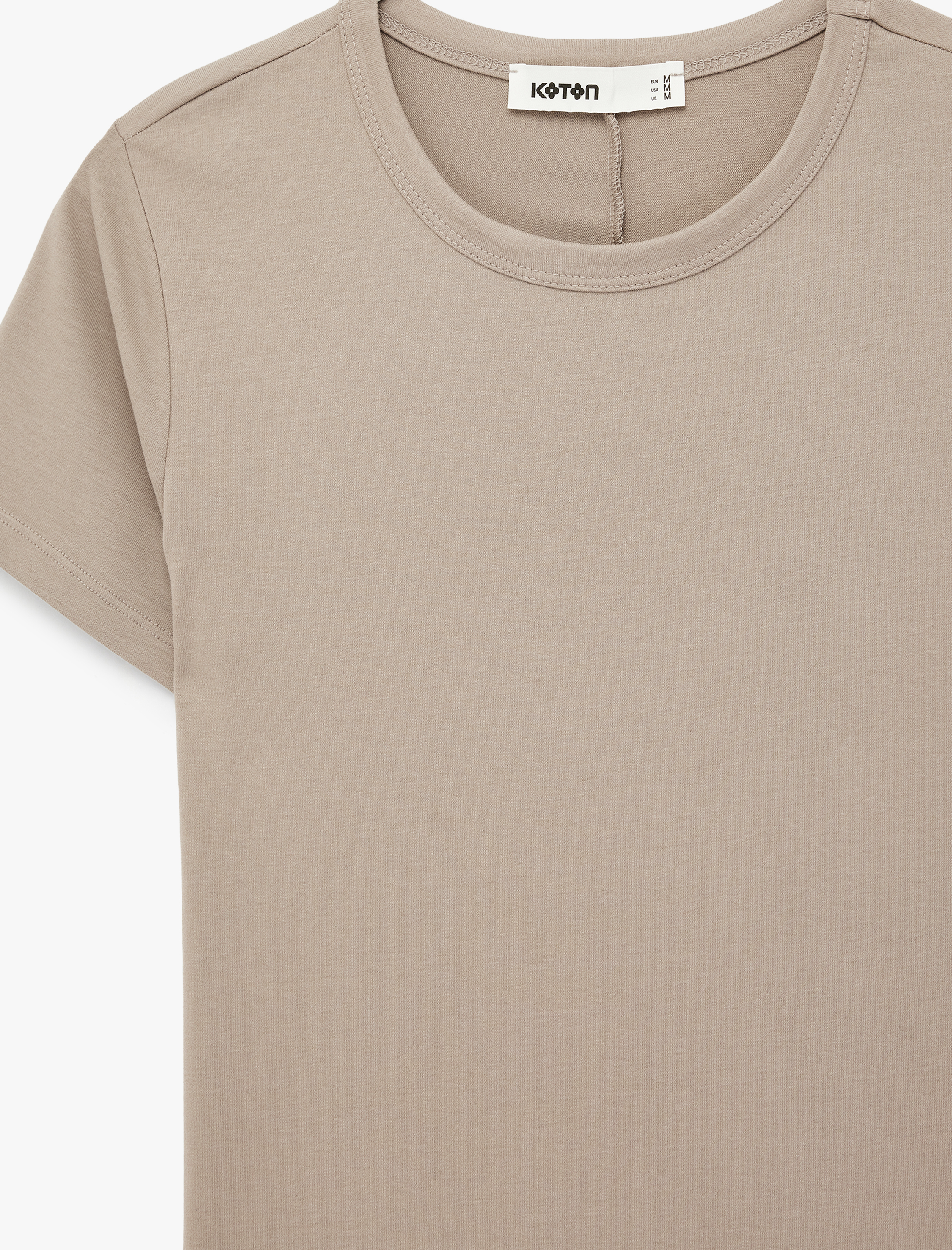   Pamuklu Slim Fit Kısa Kollu Bisiklet Yaka Basic Tişört