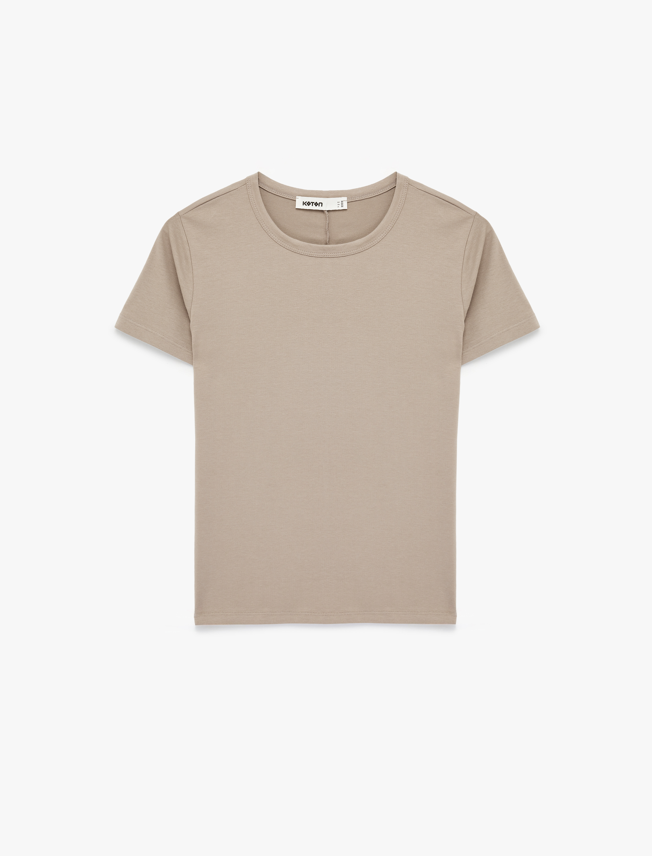   Pamuklu Slim Fit Kısa Kollu Bisiklet Yaka Basic Tişört