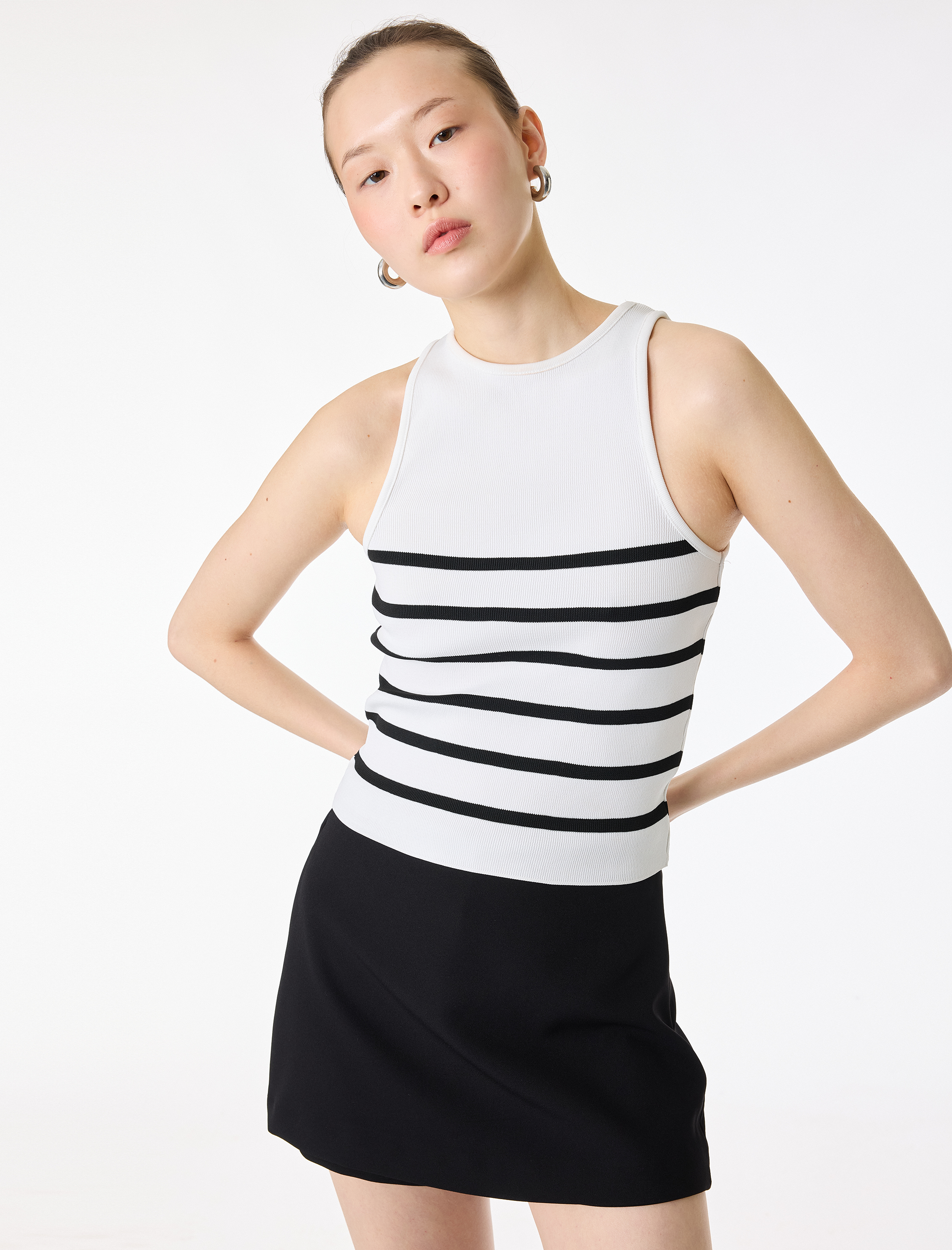   Slim Fit A Kesim Mini Şort Etek