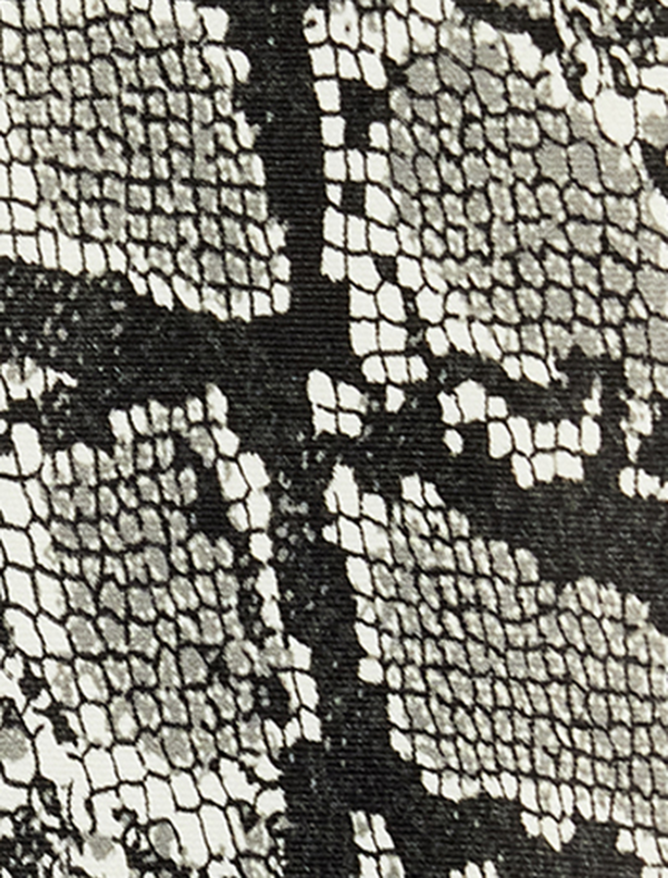   Kloş Kesim Yılan Desenli Midi Saten Etek