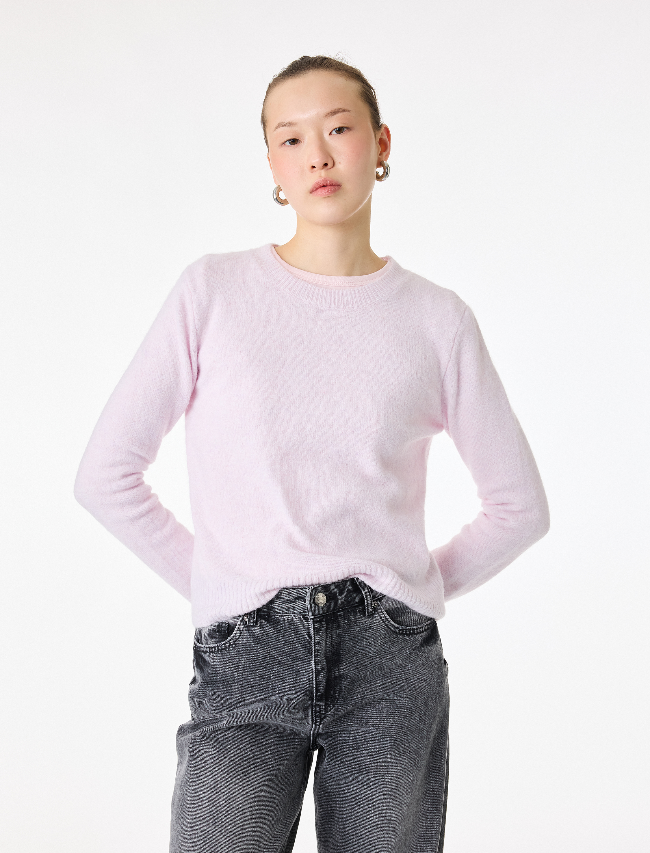   Uzun Kollu Bisiklet Yaka Basic Triko Kazak