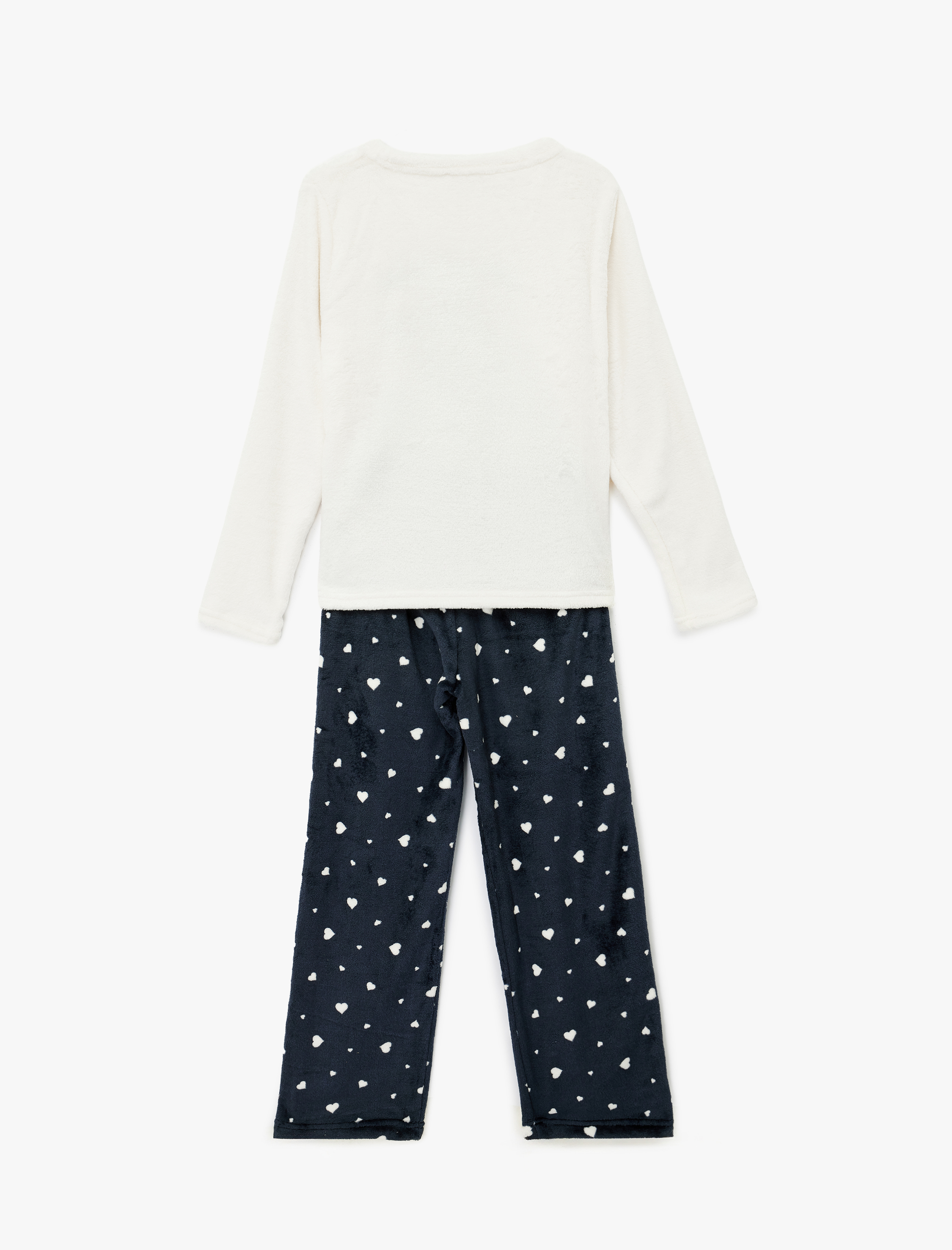   Rahat Kesim Penguen Baskılı Polar Pijama Takımı