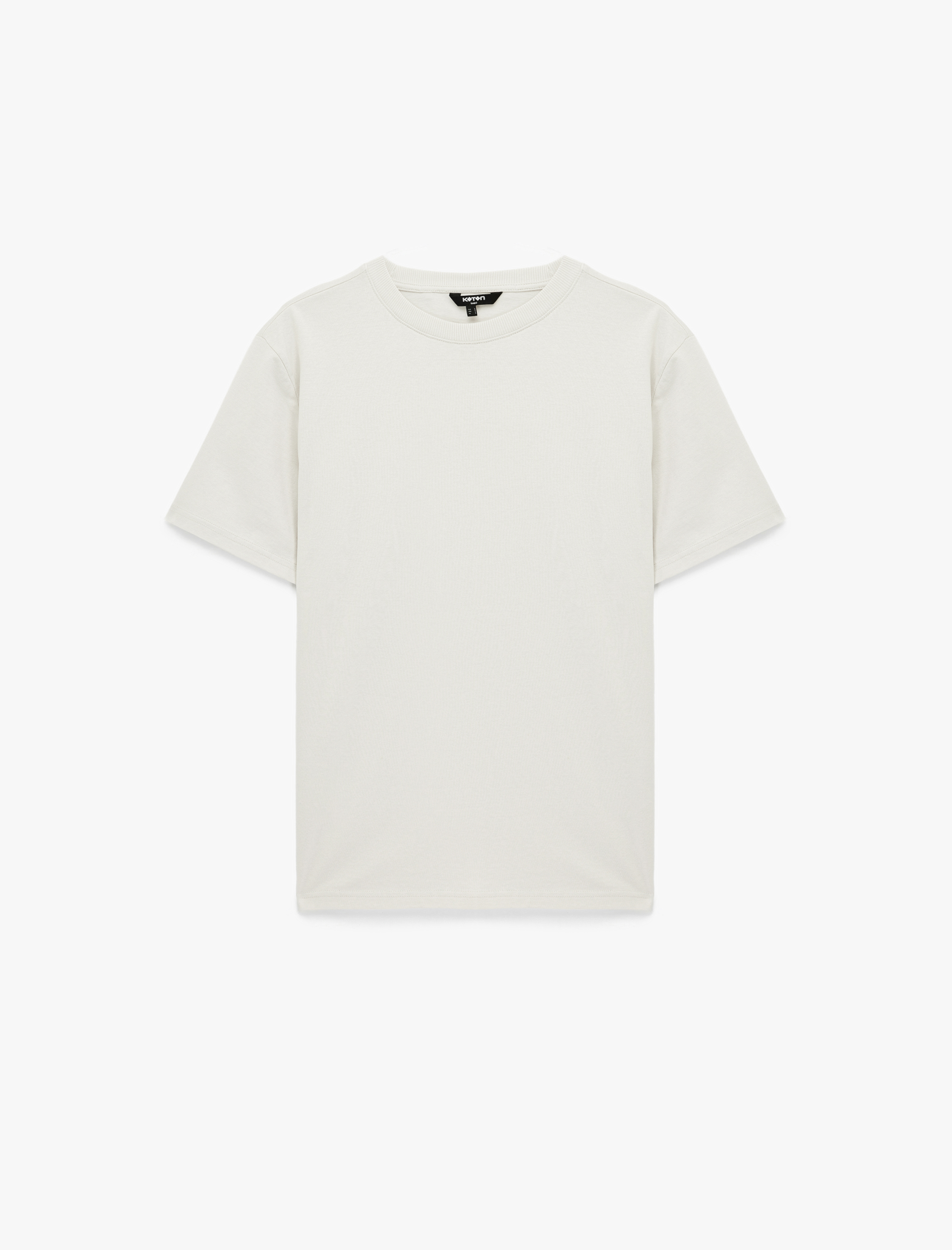   Regular Fit Bisiklet Yaka Pamuklu Basic Kısa Kollu Tişört