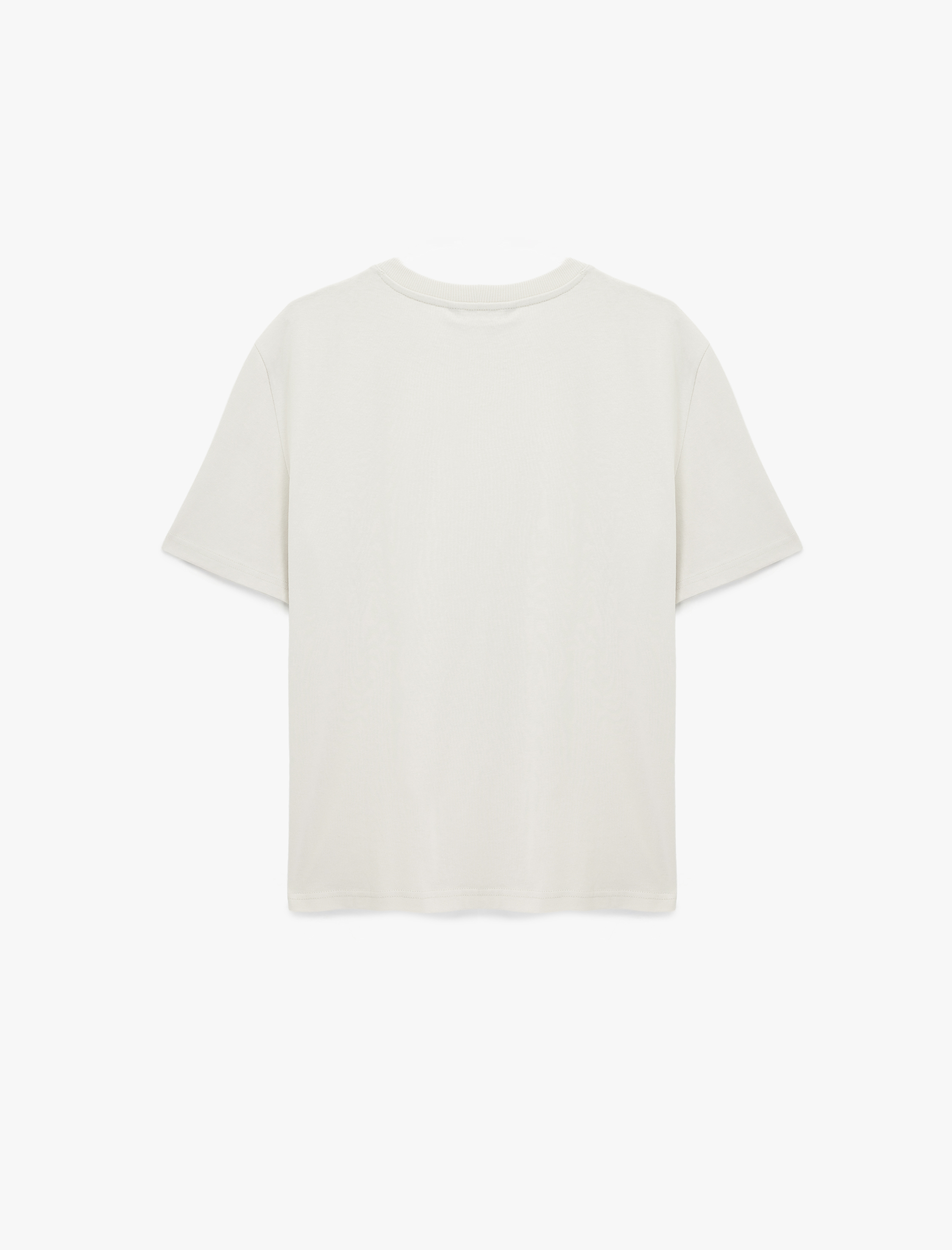   Regular Fit Bisiklet Yaka Pamuklu Basic Kısa Kollu Tişört