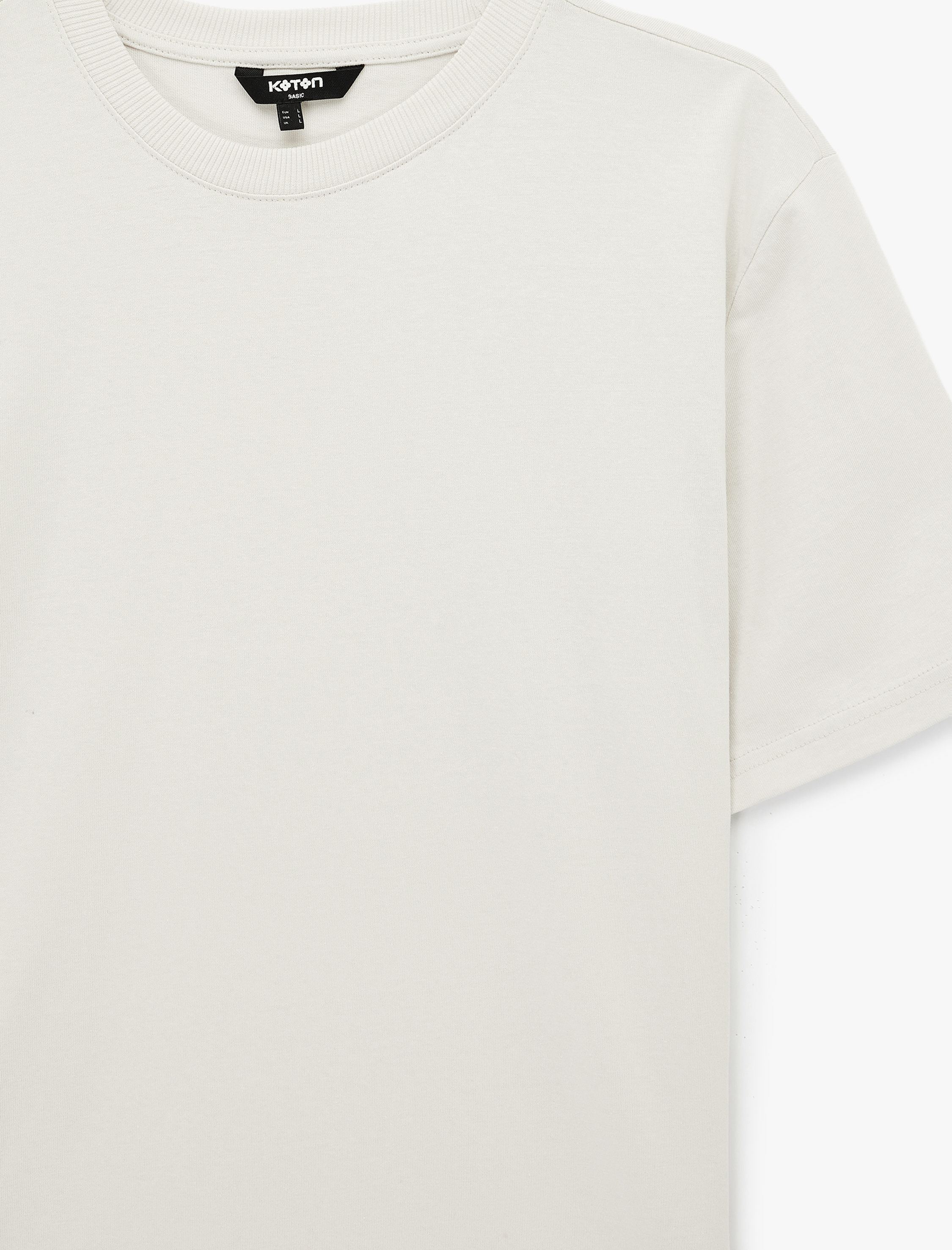   Regular Fit Bisiklet Yaka Pamuklu Basic Kısa Kollu Tişört