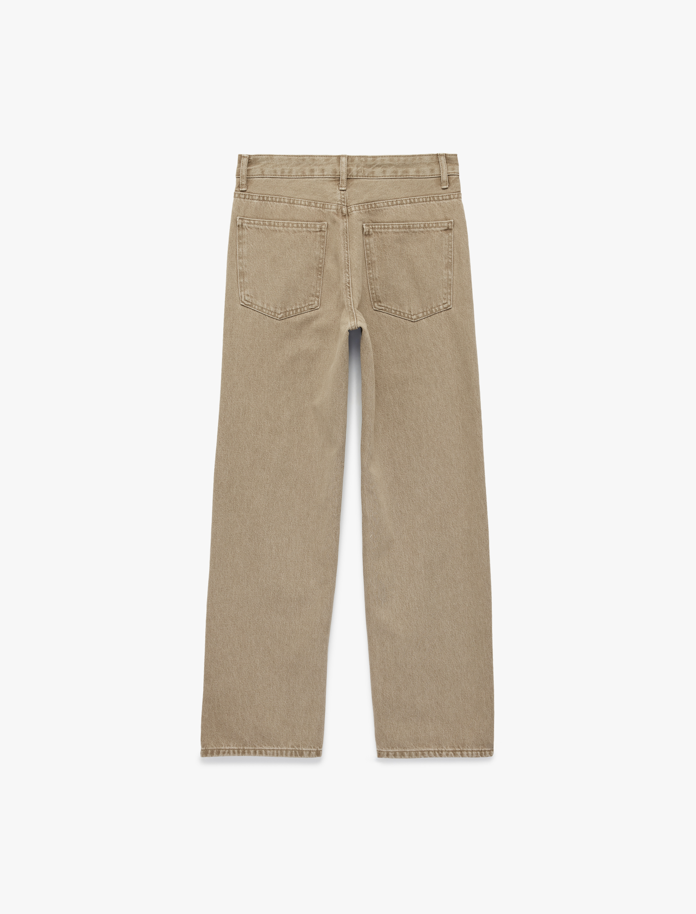   Pamuklu Düz Paça Normal Bel Jean Pantolon - Straight Fit Jean