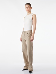 Pamuklu Düz Paça Normal Bel Jean Pantolon - Straight Fit Jean