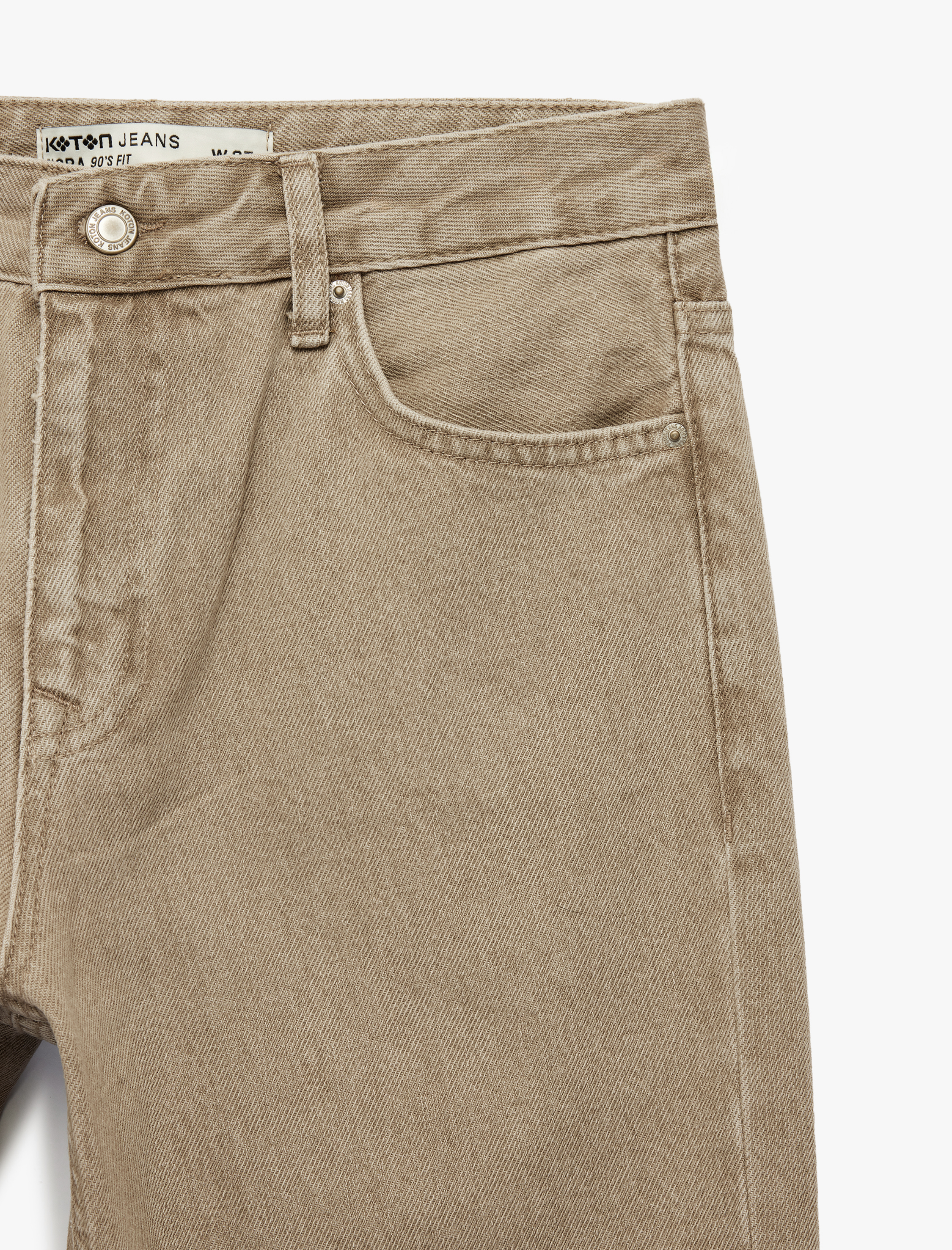   Pamuklu Düz Paça Normal Bel Jean Pantolon - Straight Fit Jean