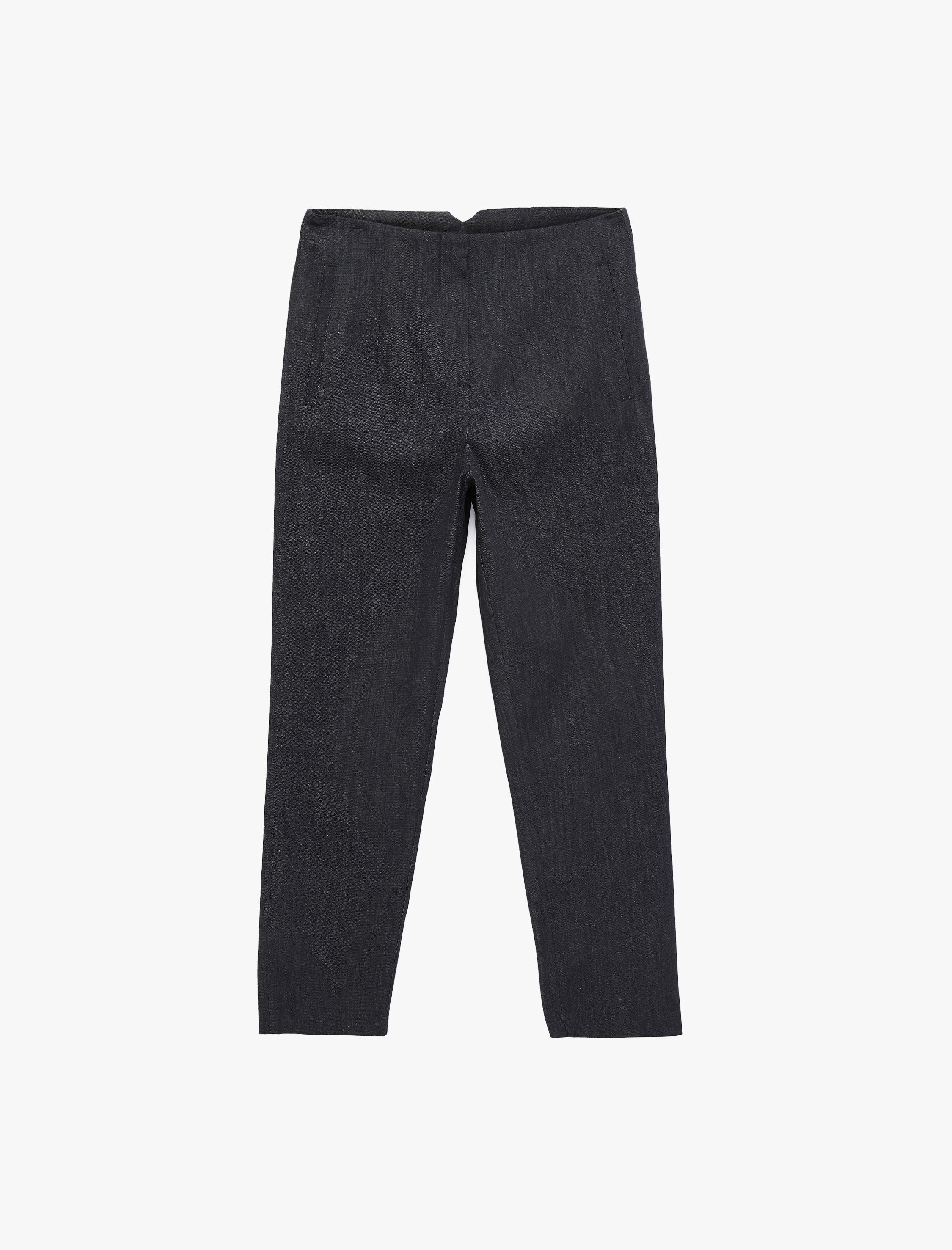   Yüksek Bel Cep Detaylı Pamuklu Cigarette Pantolon