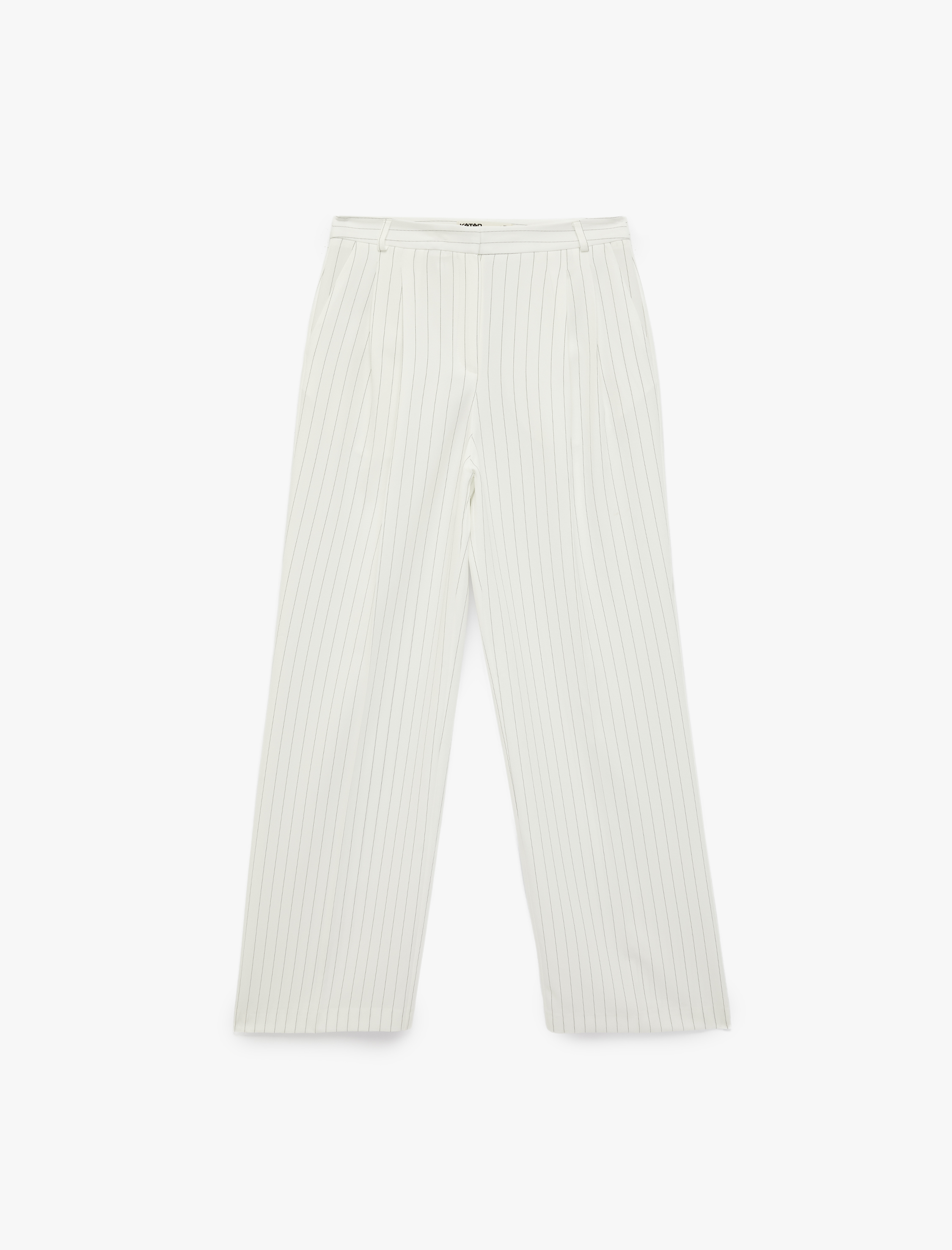   Yüksek Bel Cep Detaylı Geniş Paça Pantolon