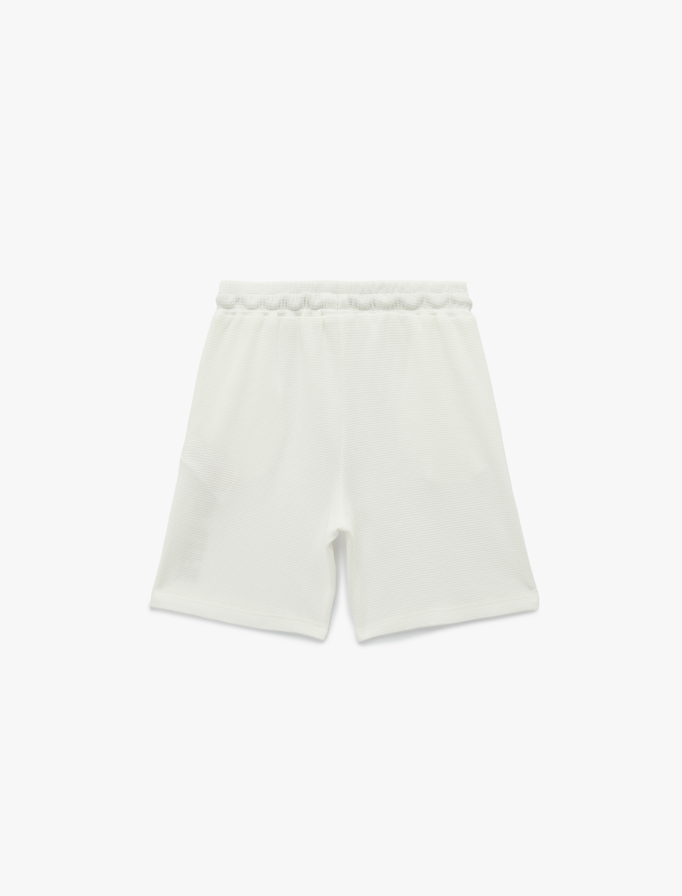  Erkek Çocuk Pamuklu Dokulu Beli Bağcıklı Baskılı Şort