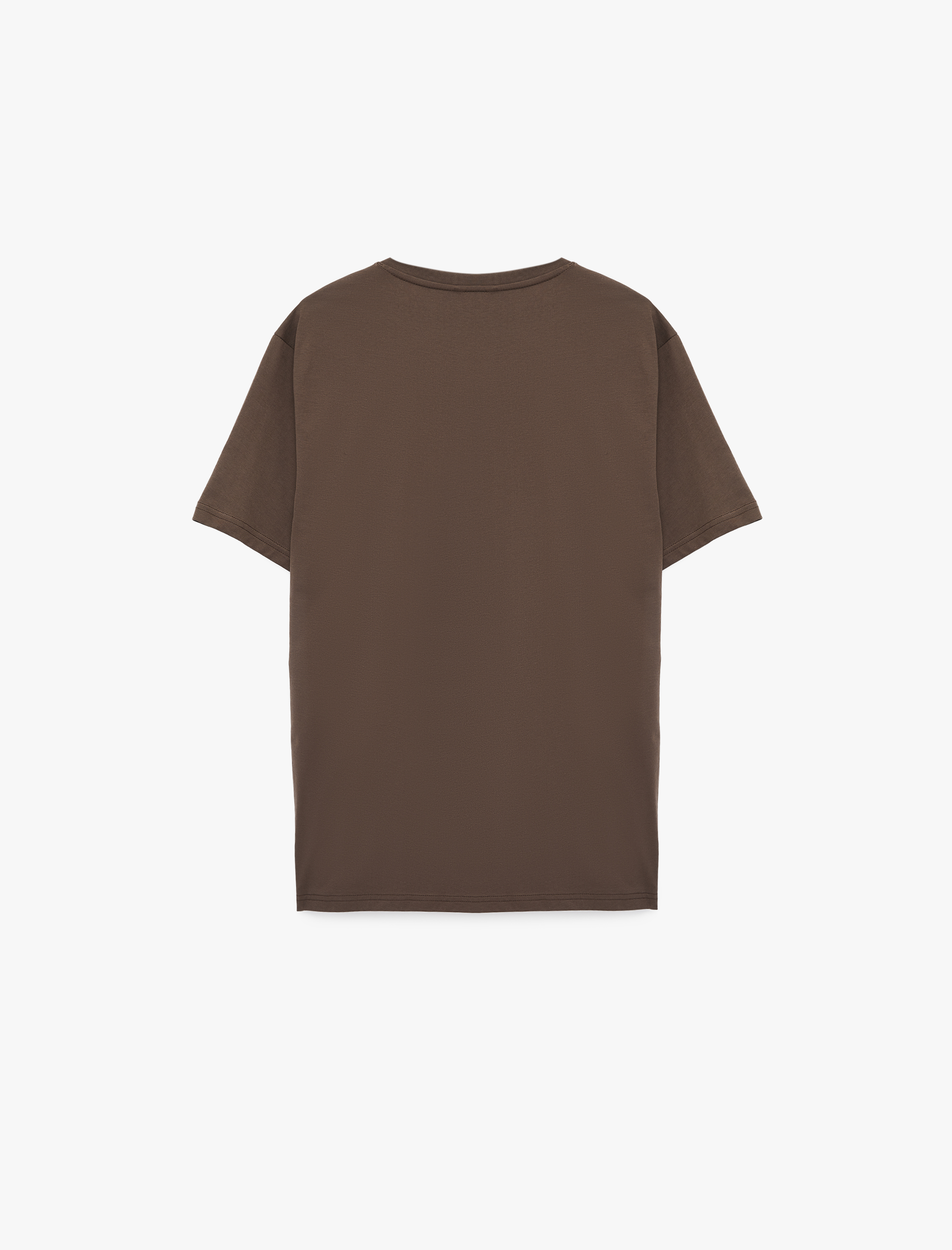   Regular Fit Kısa Kollu Bisiklet Yaka Basic Pamuklu Tişört