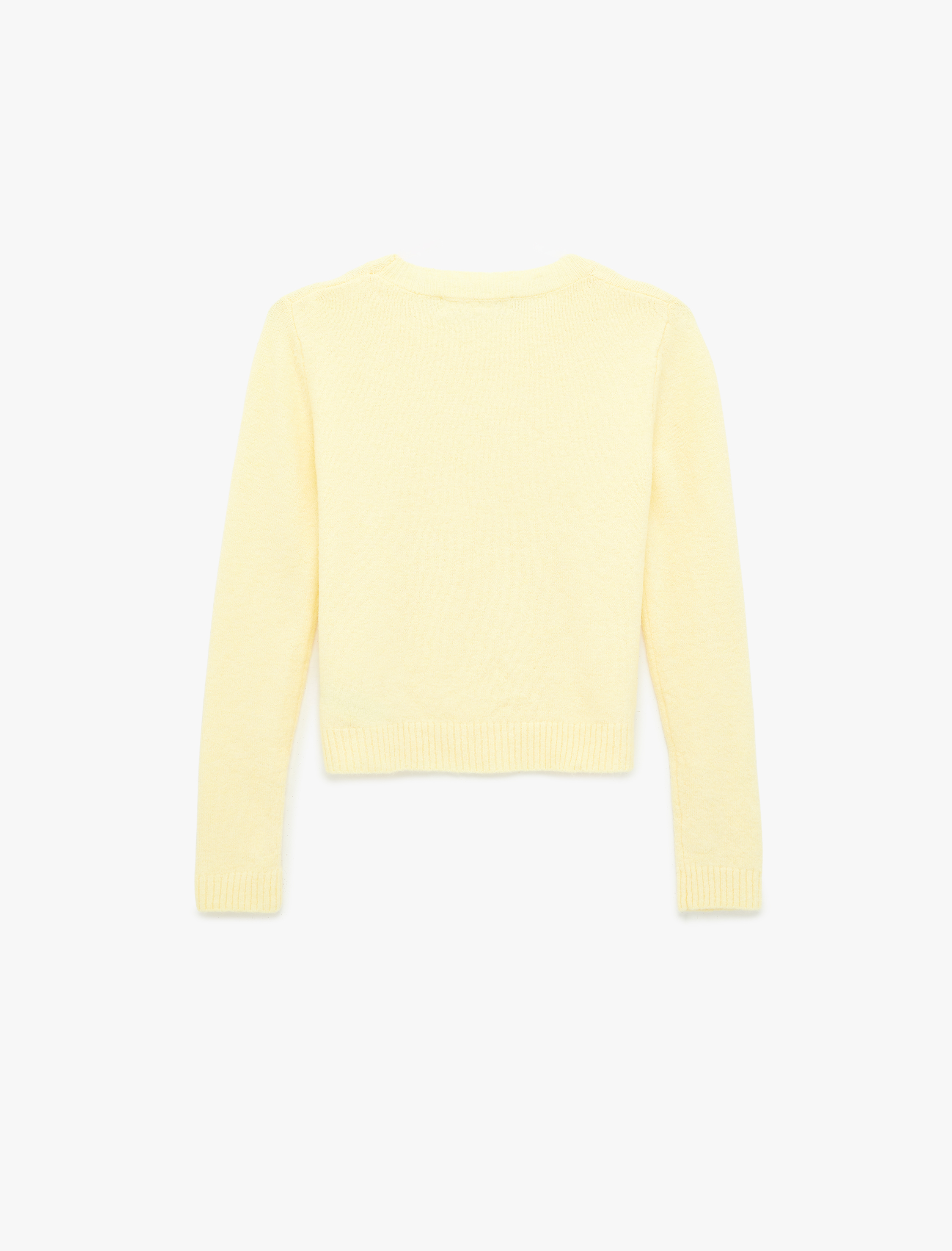   Uzun Kollu Bisiklet Yaka Basic Triko Kazak