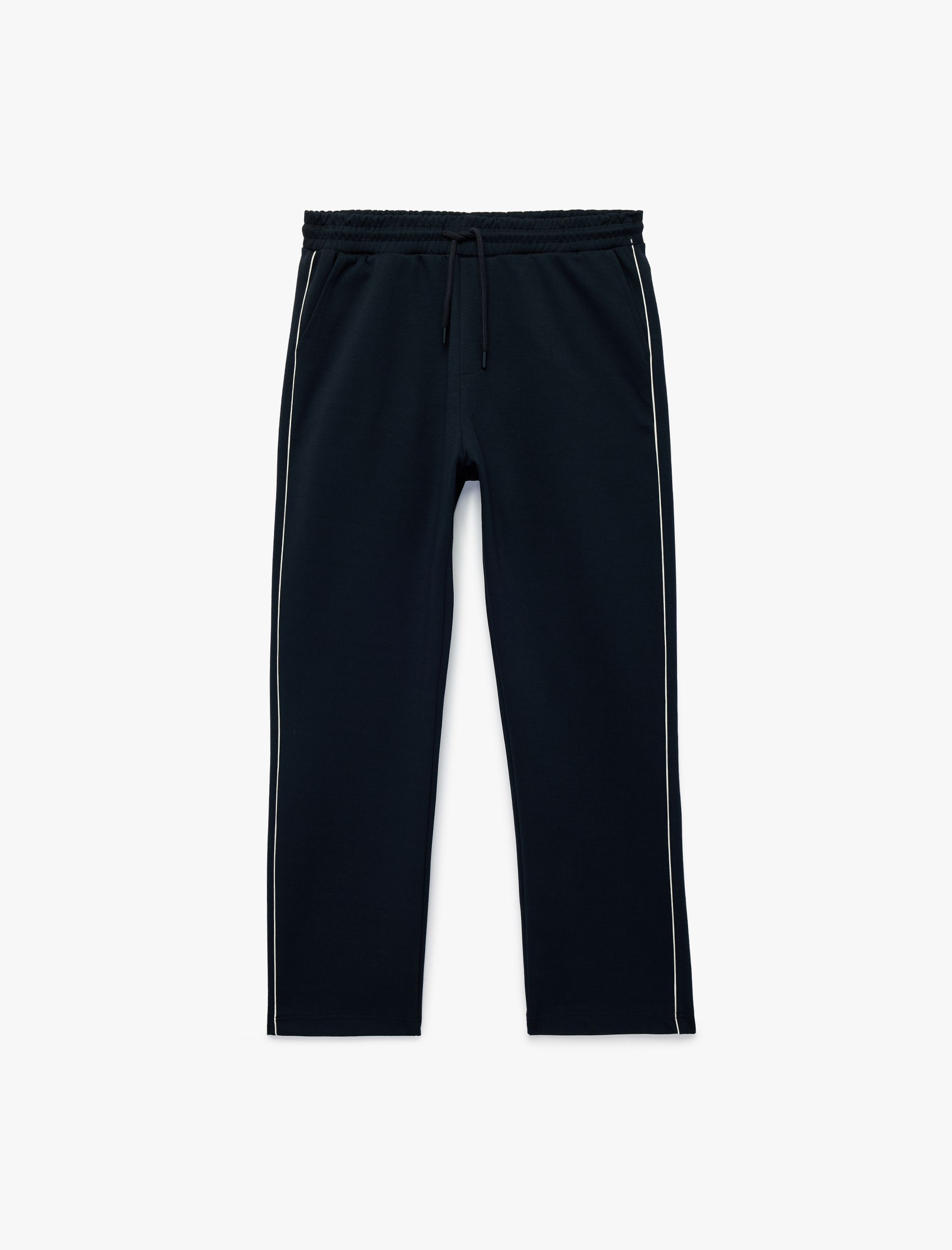   Regular Fit Biyeli Cepli Beli Bağcıklı Eşofman Altı