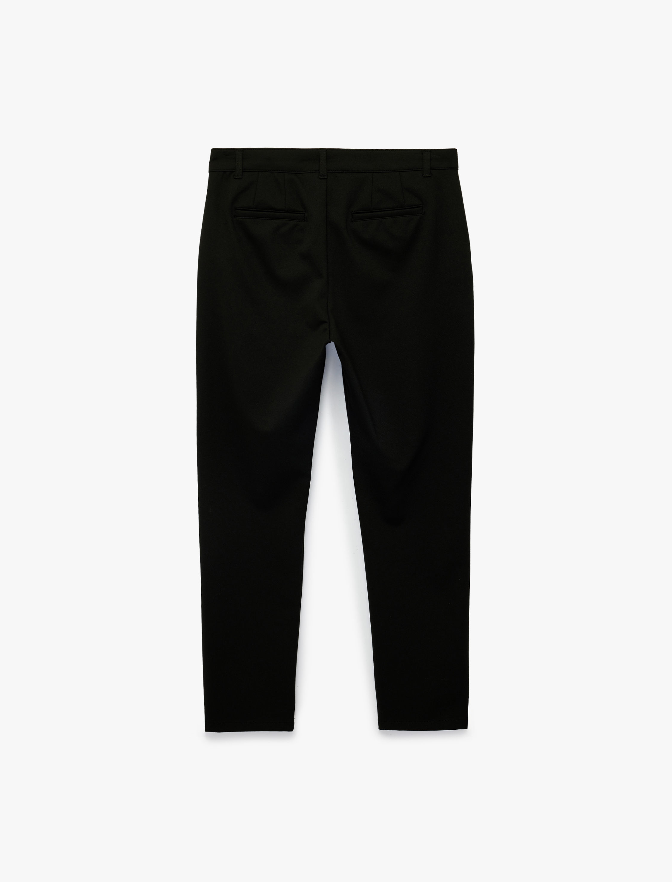   Düğmeli Cepli Viskon Karışımlı Slim Fit Kumaş Pantolon