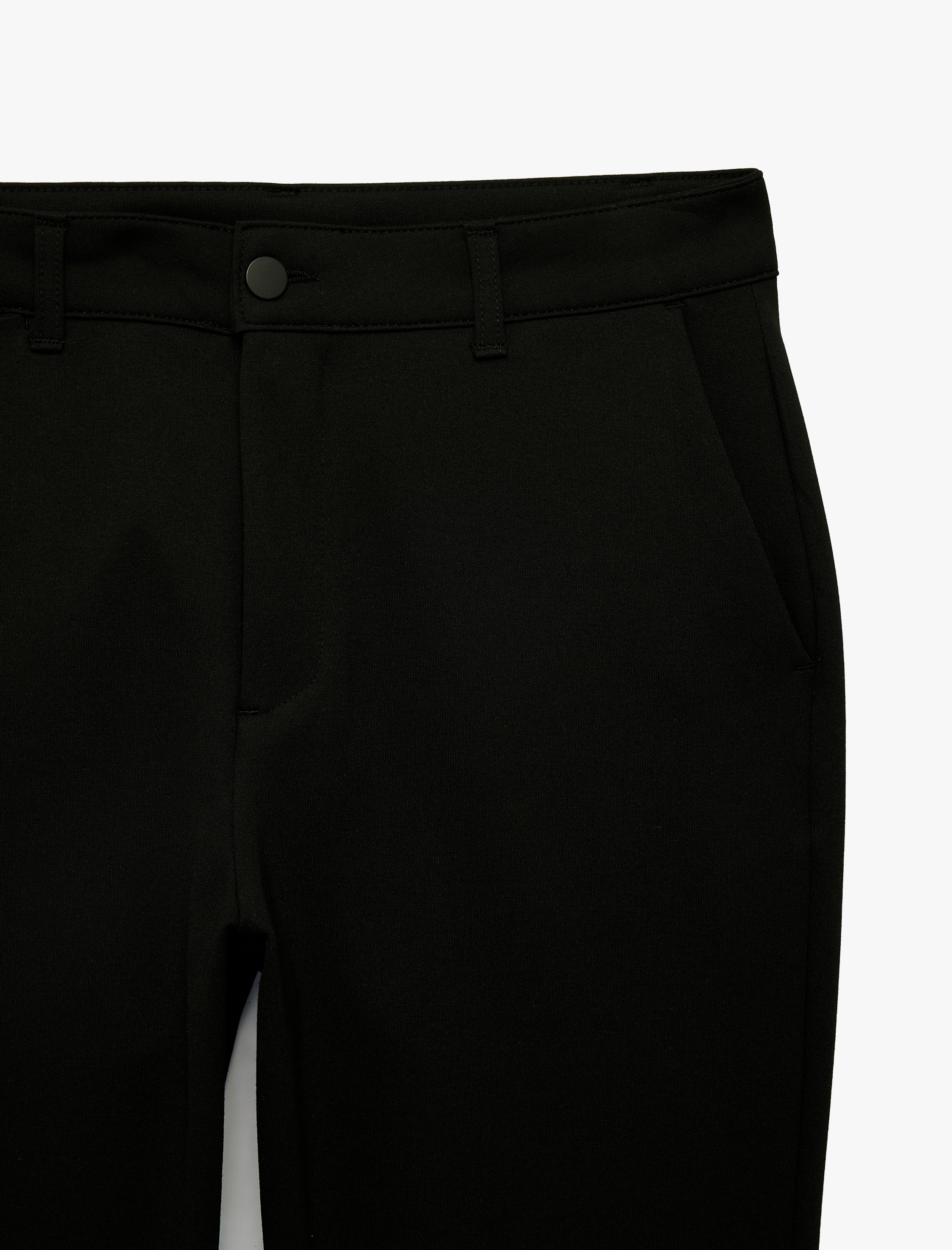   Düğmeli Cepli Viskon Karışımlı Slim Fit Kumaş Pantolon