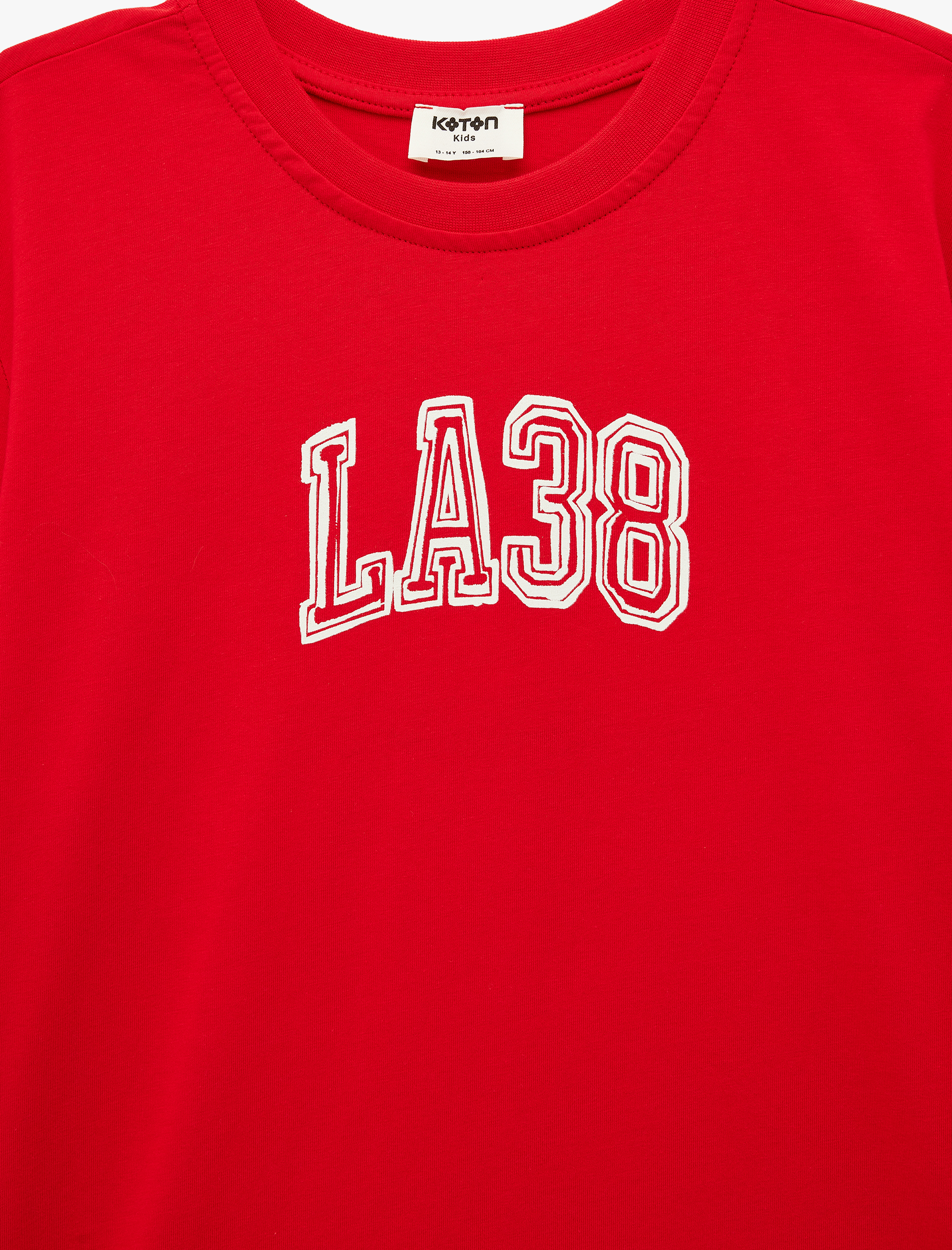  Erkek Çocuk Pamuklu Bisiklet Yaka Kısa Kollu Baskılı Tişört