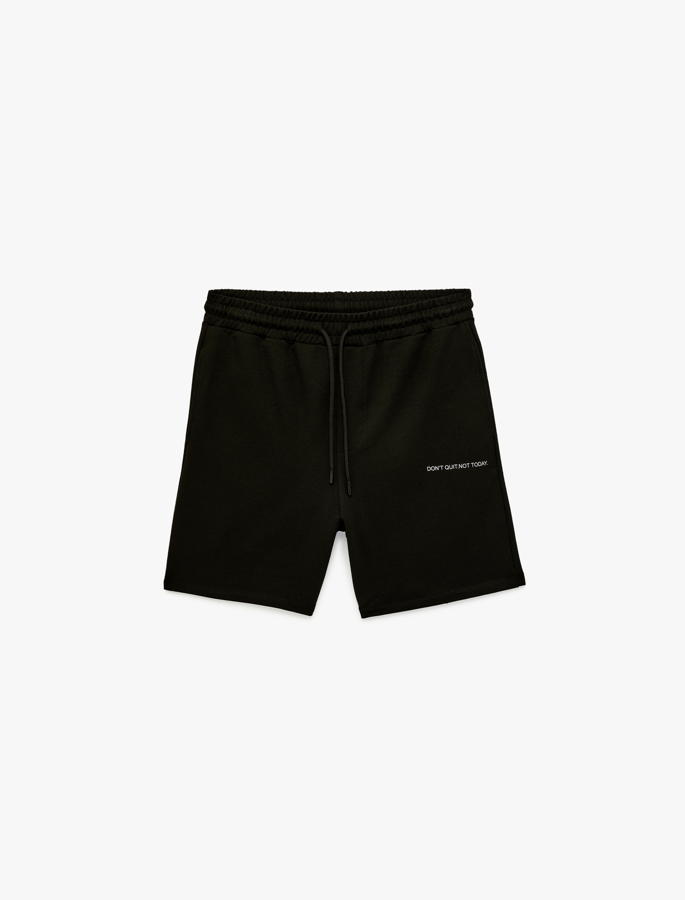   Bermuda Baskılı Cepli Beli Bağcıklı Spor Şort