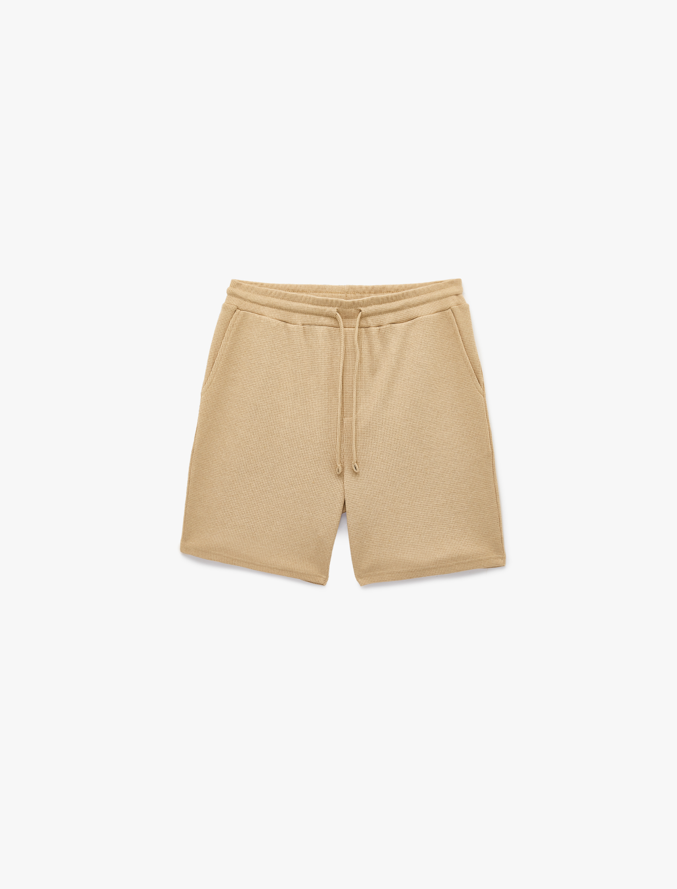   Regular Fit Cepli Bermuda Beli Bağcıklı Şort