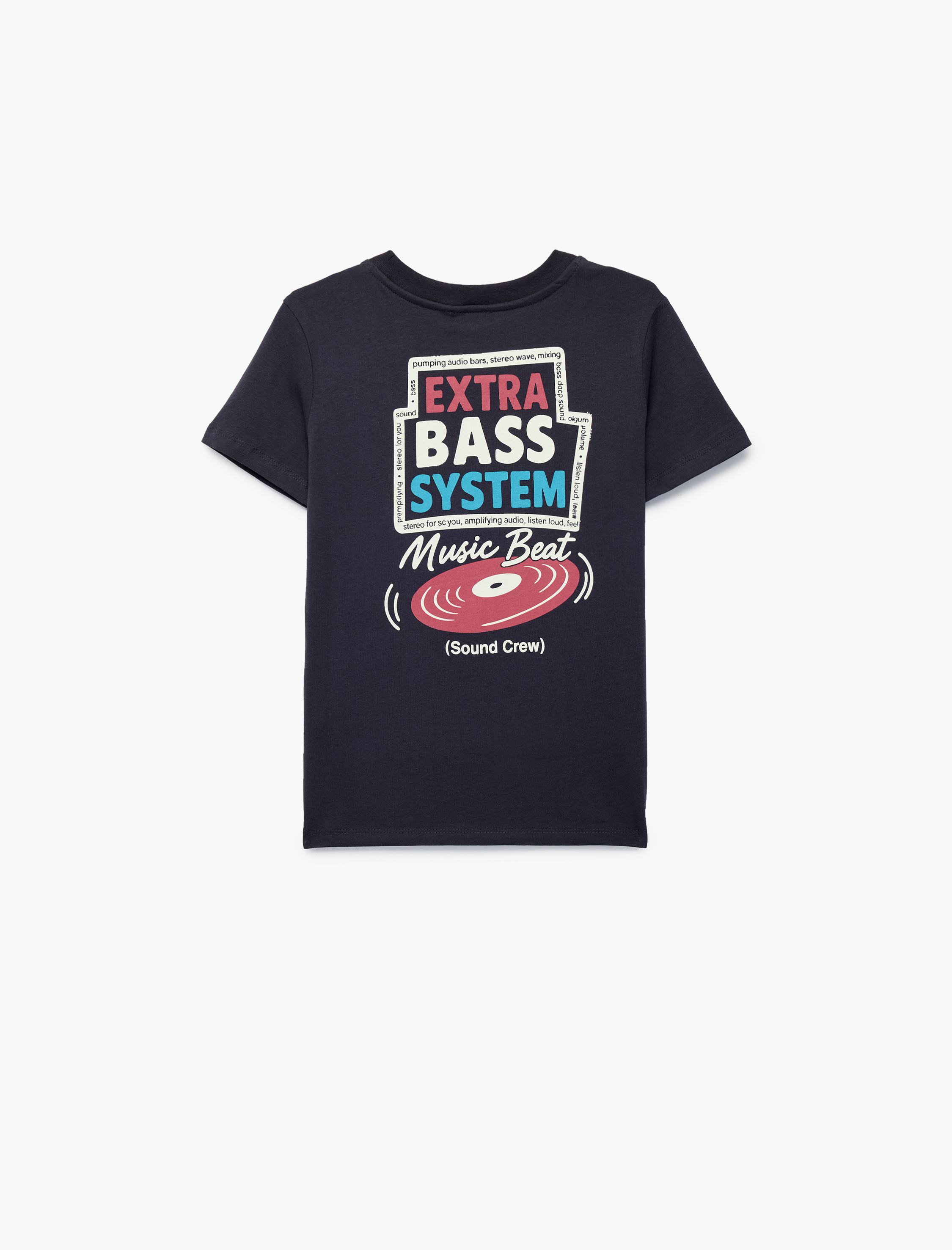  Erkek Çocuk Baskılı Kısa Kollu Bisiklet Yaka Pamuklu Tişört